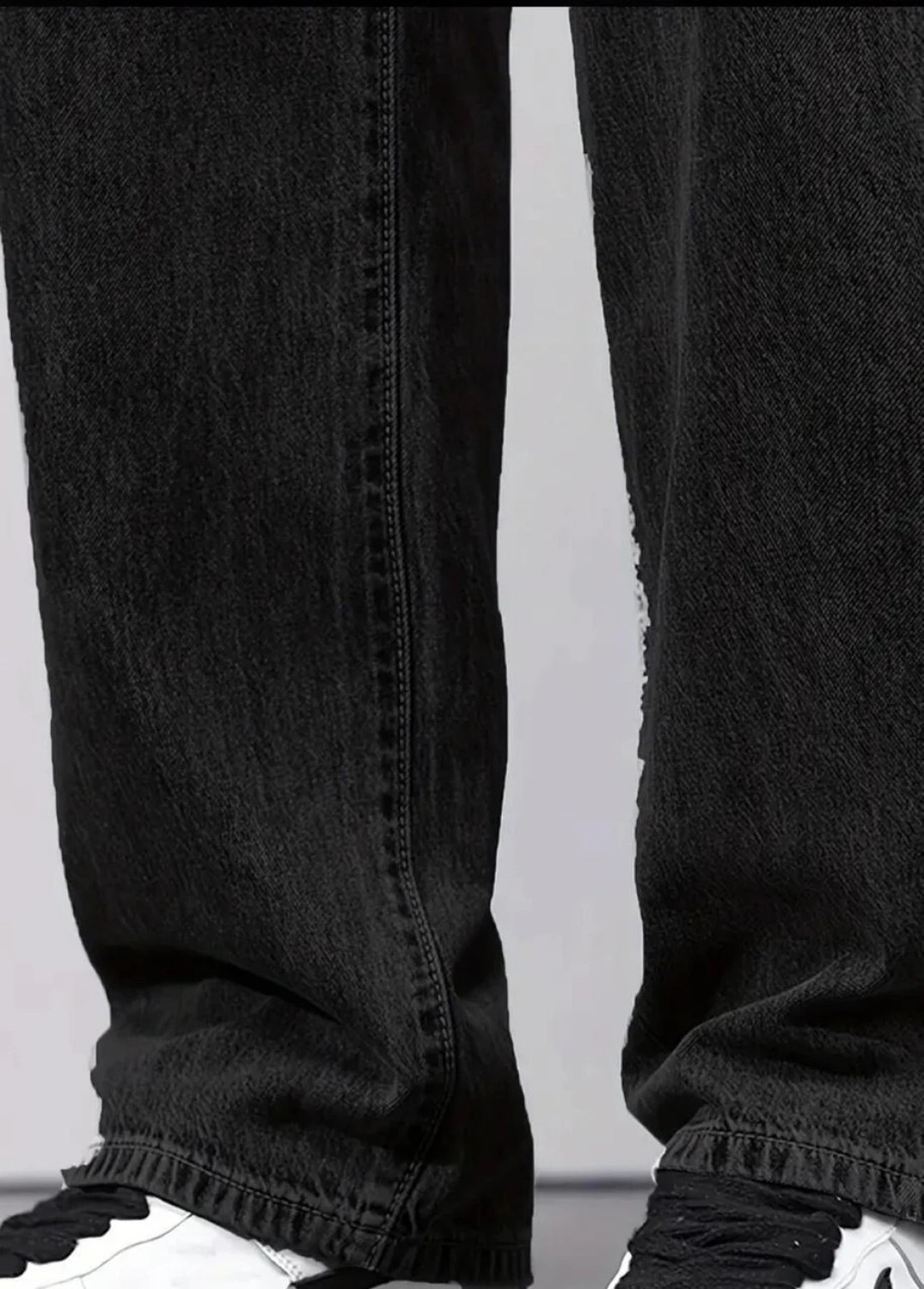 Image of GARTEEN Straight Fit Men Dark Grey Jeans