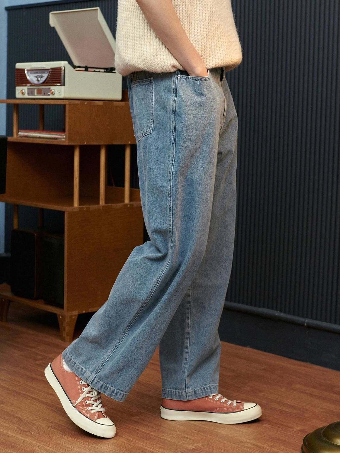 KOTTY Loose Fit Men Light Blue Jeans - Image 2