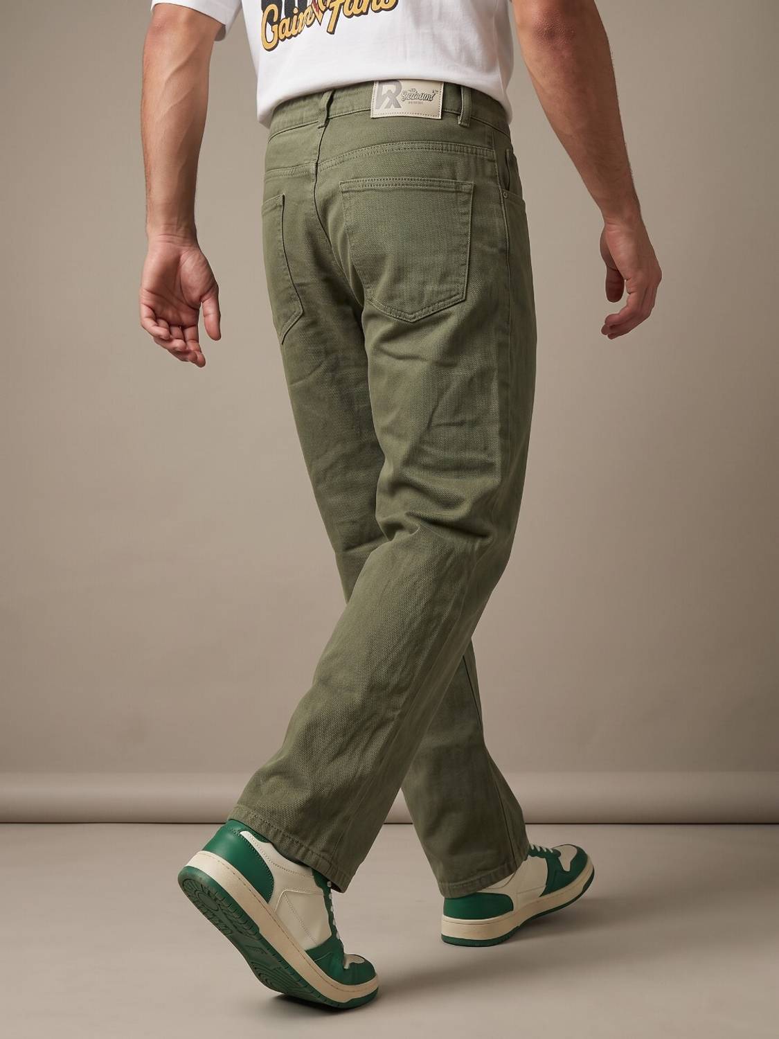 Roadster Regular Men Green Jeans - Image 2