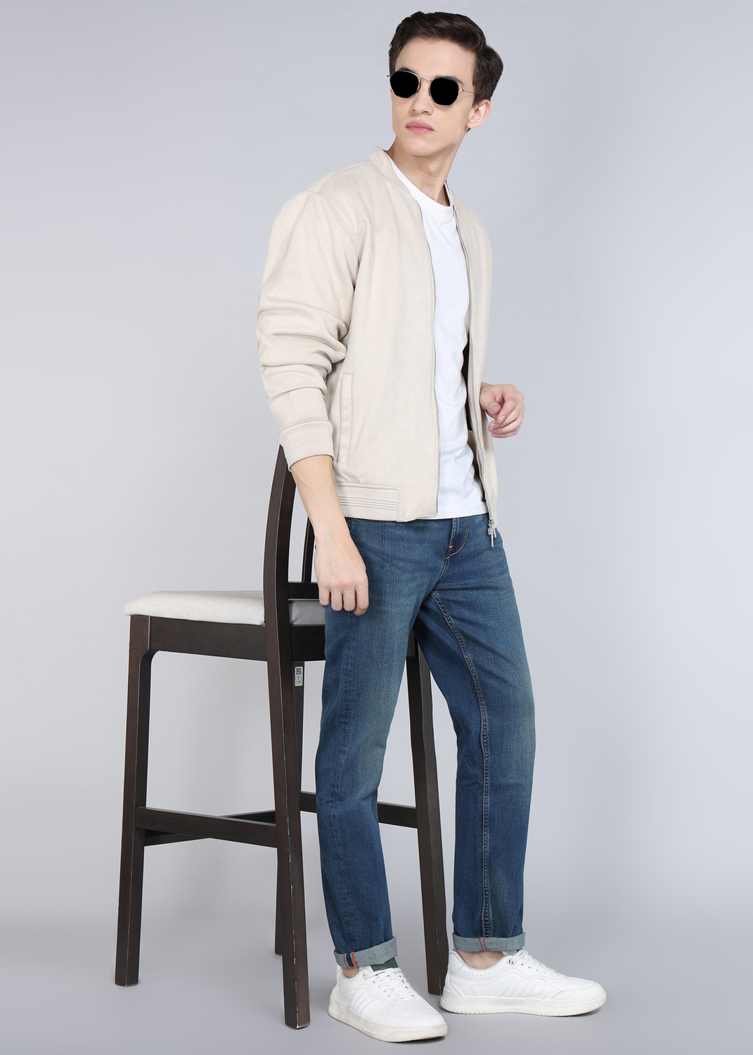 Image of KILLER Men Slim Mid Rise Blue Jeans