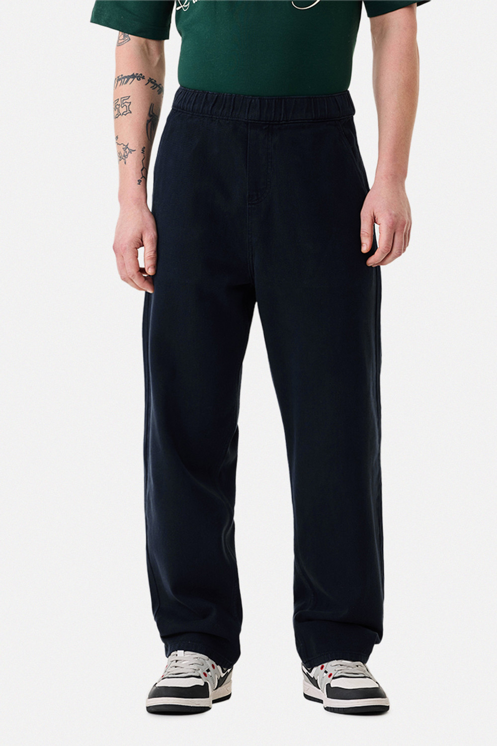Image of Snitch Relaxed Fit Men Dark Blue Jeans