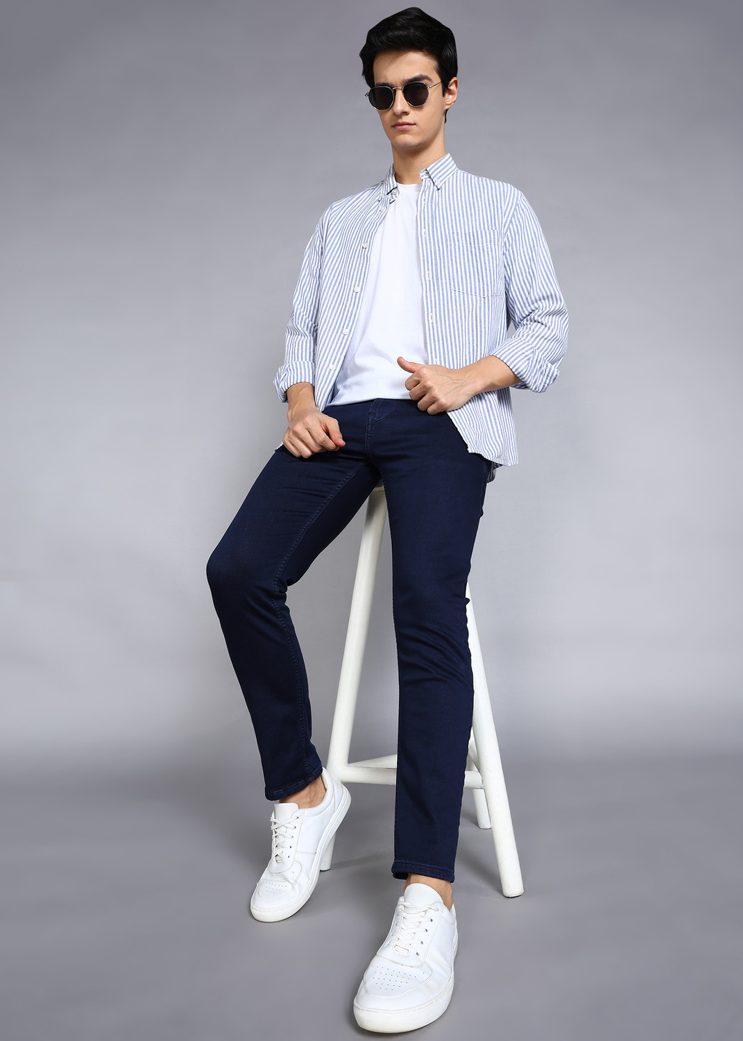 Image of KILLER Skinny Men Dark Blue Jeans