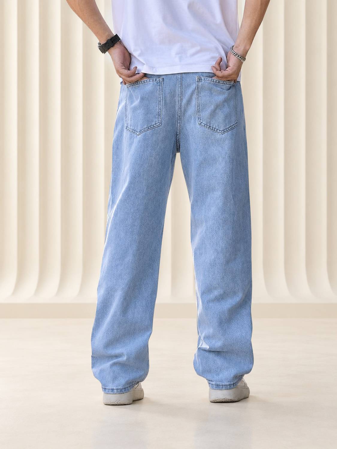 STARVIELLE Men Light Blue Jeans - Image 2