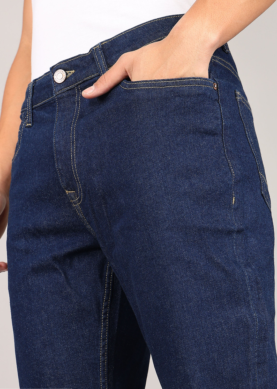 Image of AEROPOSTALE Straight Fit Men Dark Blue Jeans