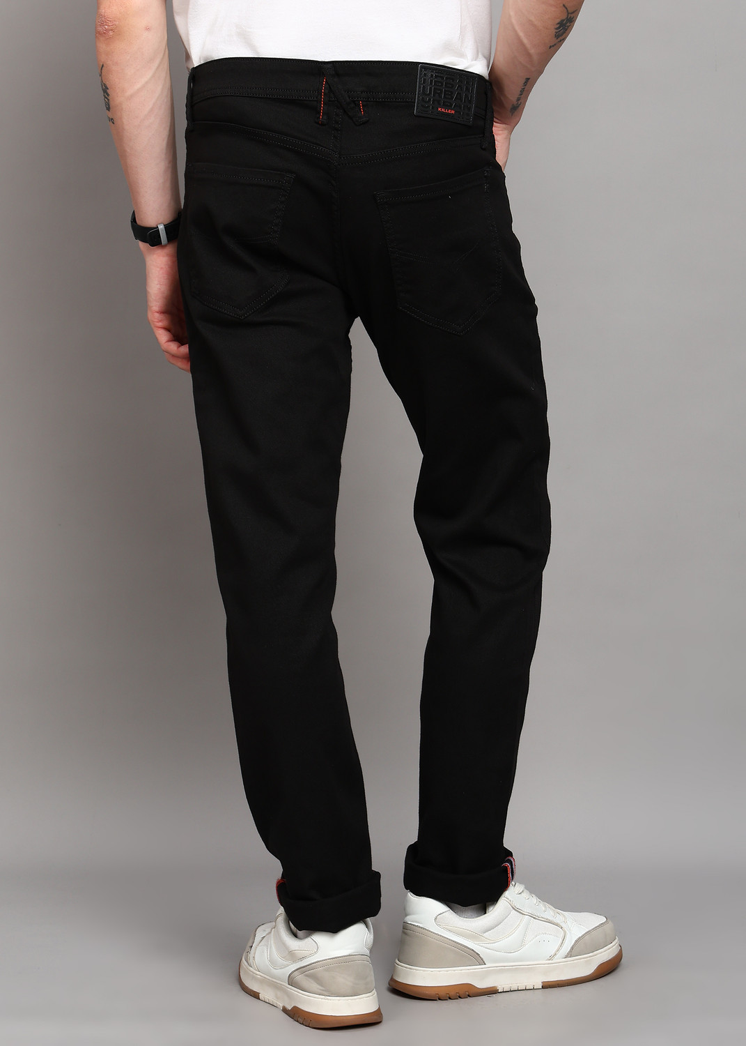 Image of KILLER Straight Fit Men Black Jeans