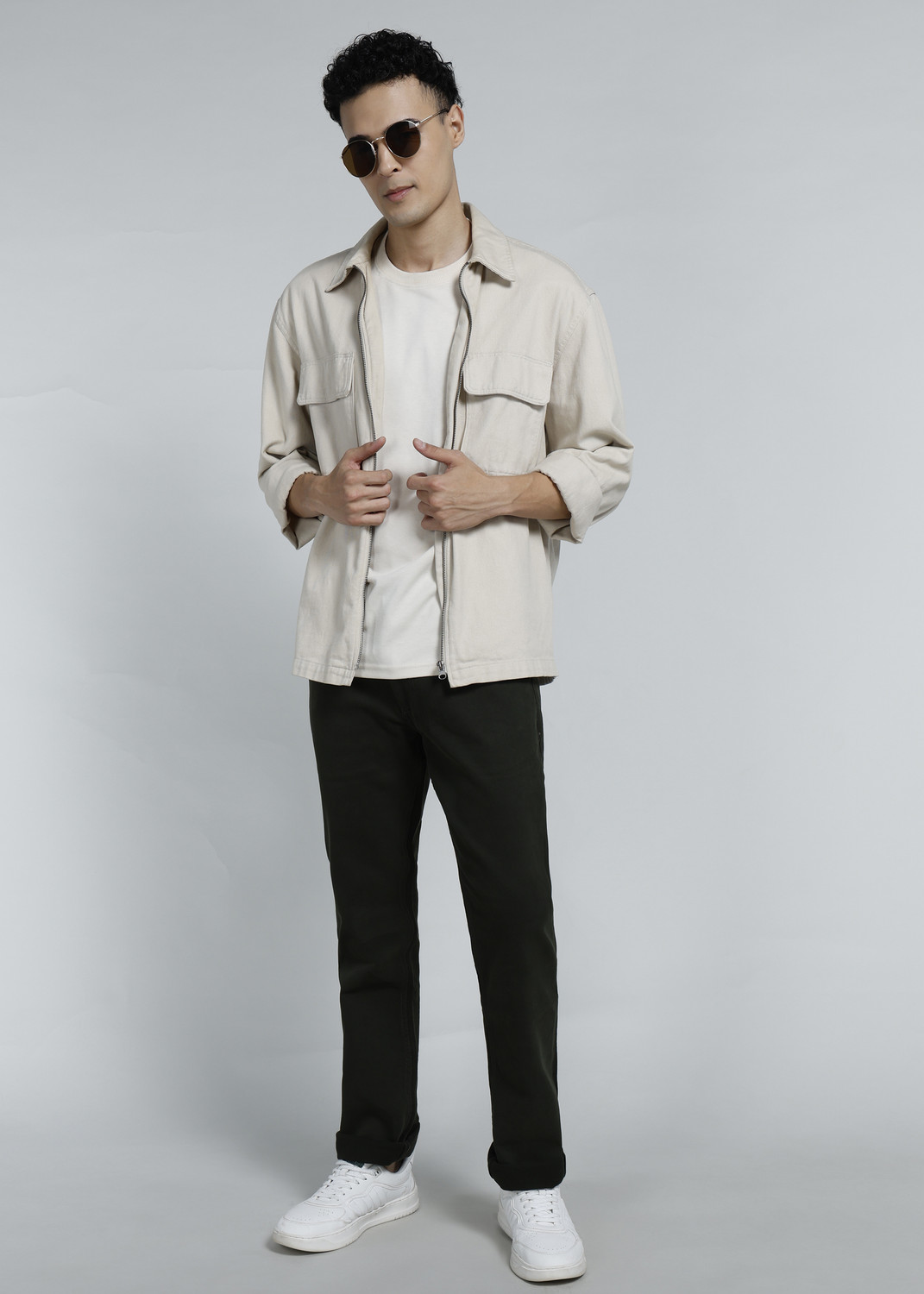 Image of PETER ENGLAND Regular Men Dark Green Jeans