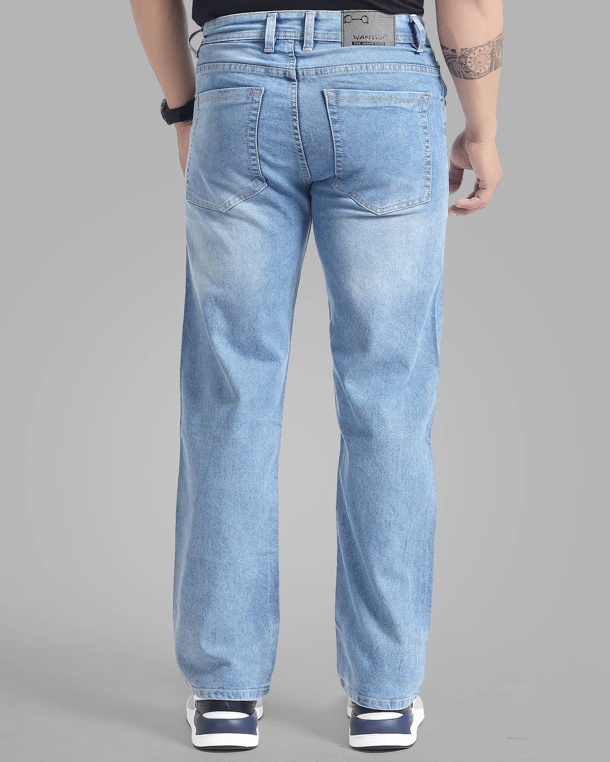 METRONAUT Straight Fit Men Light Blue Jeans - Image 2