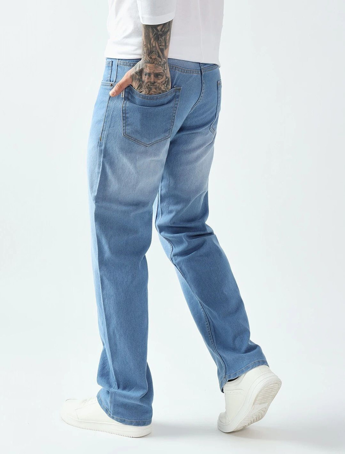 Image of DENIM LOOK Relaxed Fit Men Blue Jeans