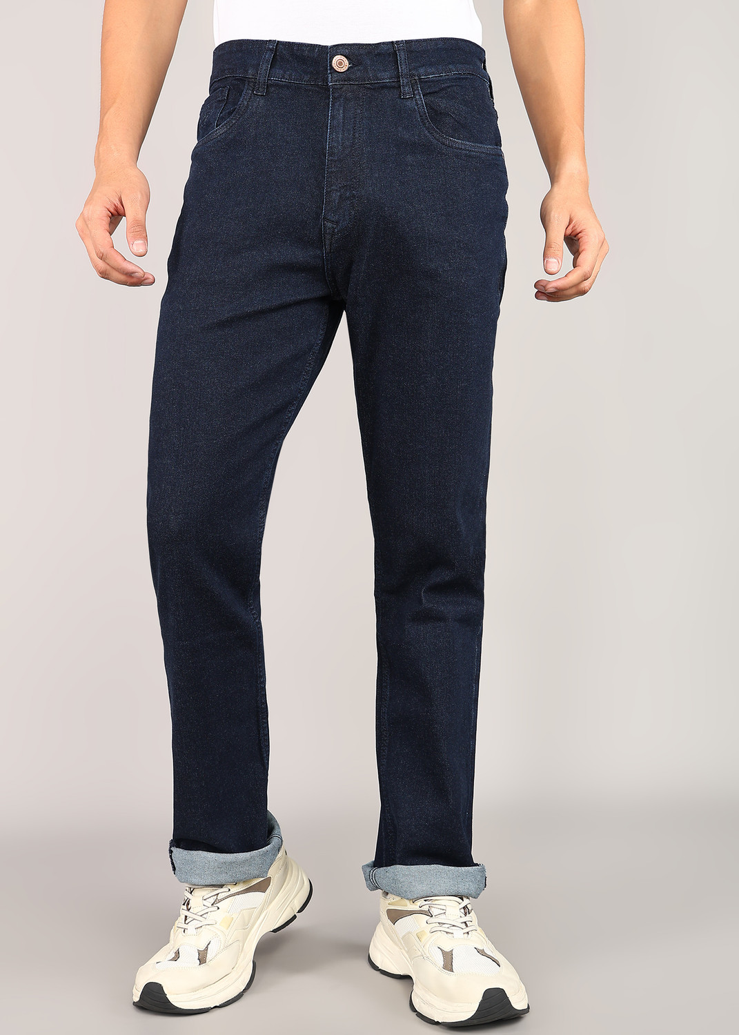 Image of AEROPOSTALE Straight Fit Men Dark Blue Jeans
