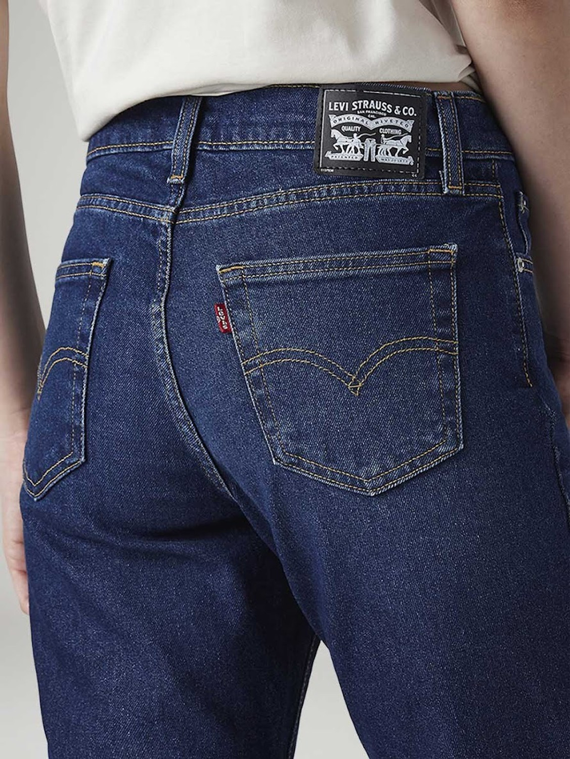 Image of LEVI'S Straight Fit Women Dark Blue Jeans