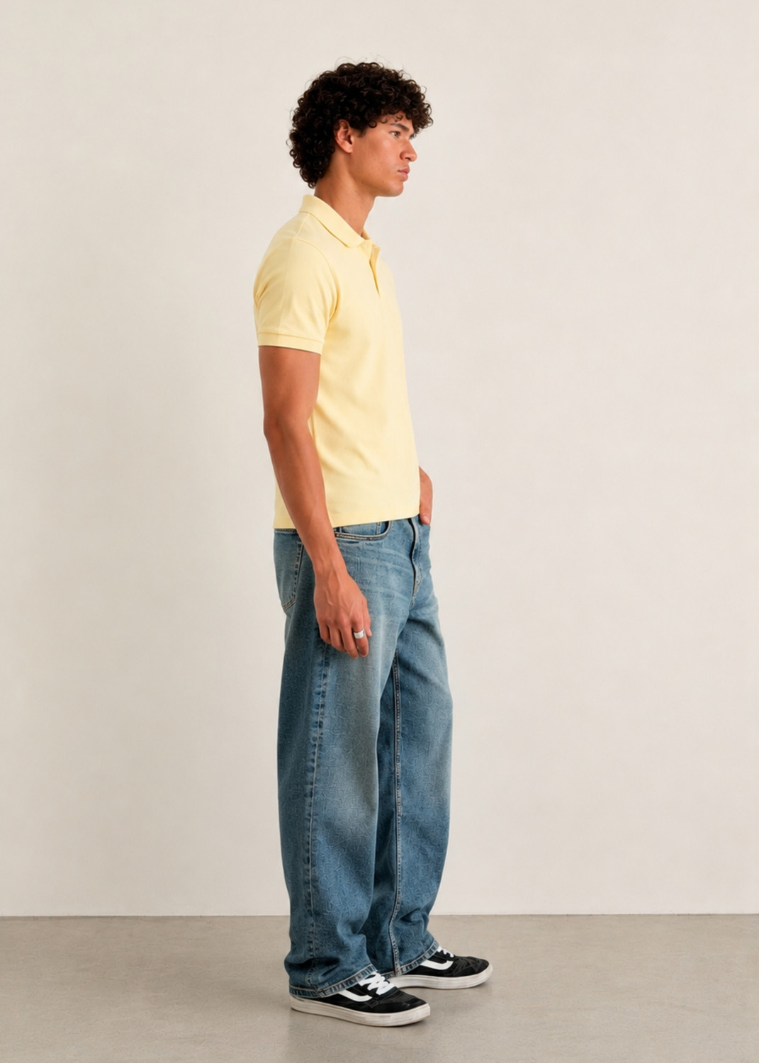 Image of Freakins Baggy Fit Men Blue Jeans