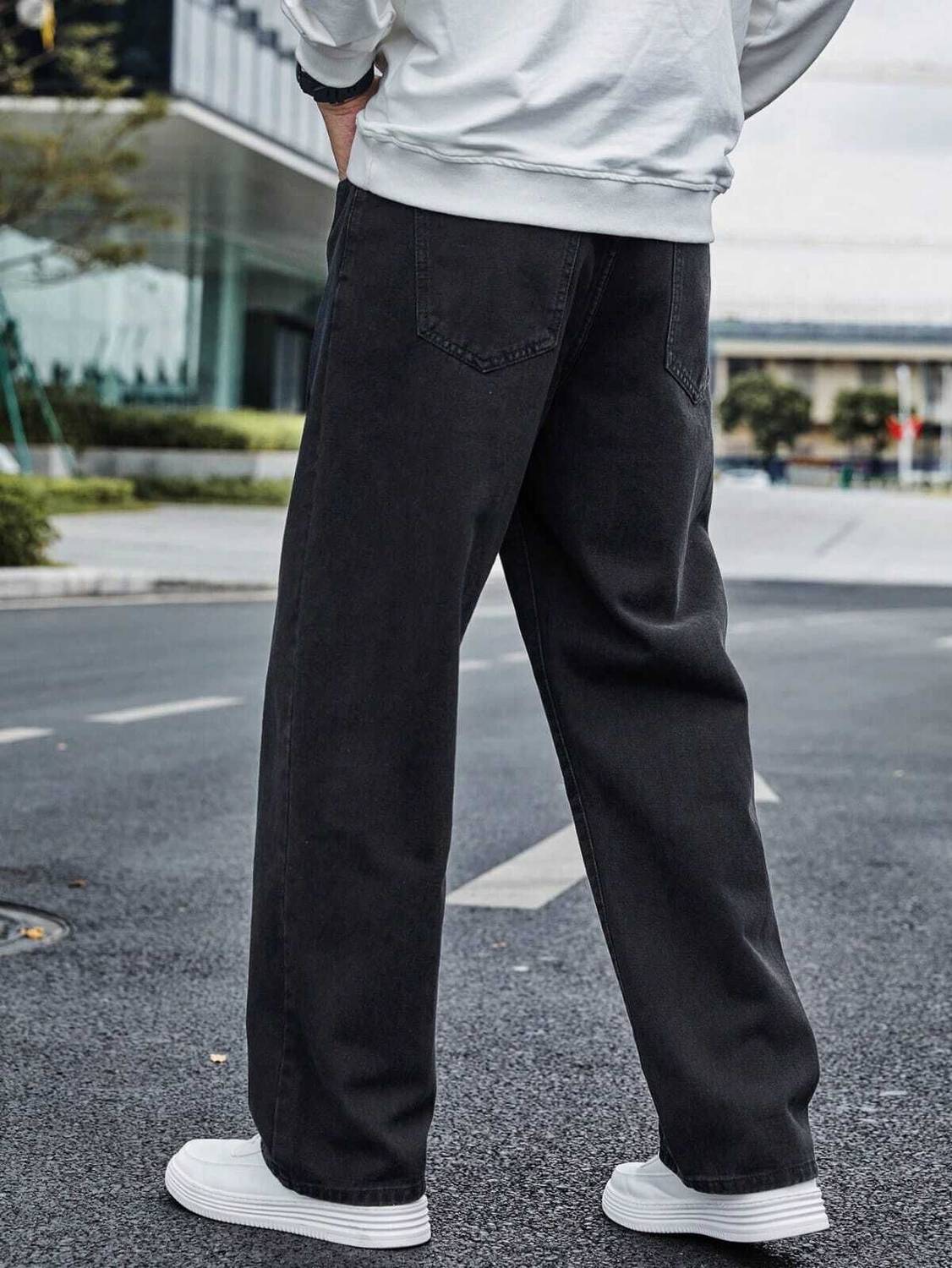 ZAYSH Loose Fit Men Black Jeans - Image 2