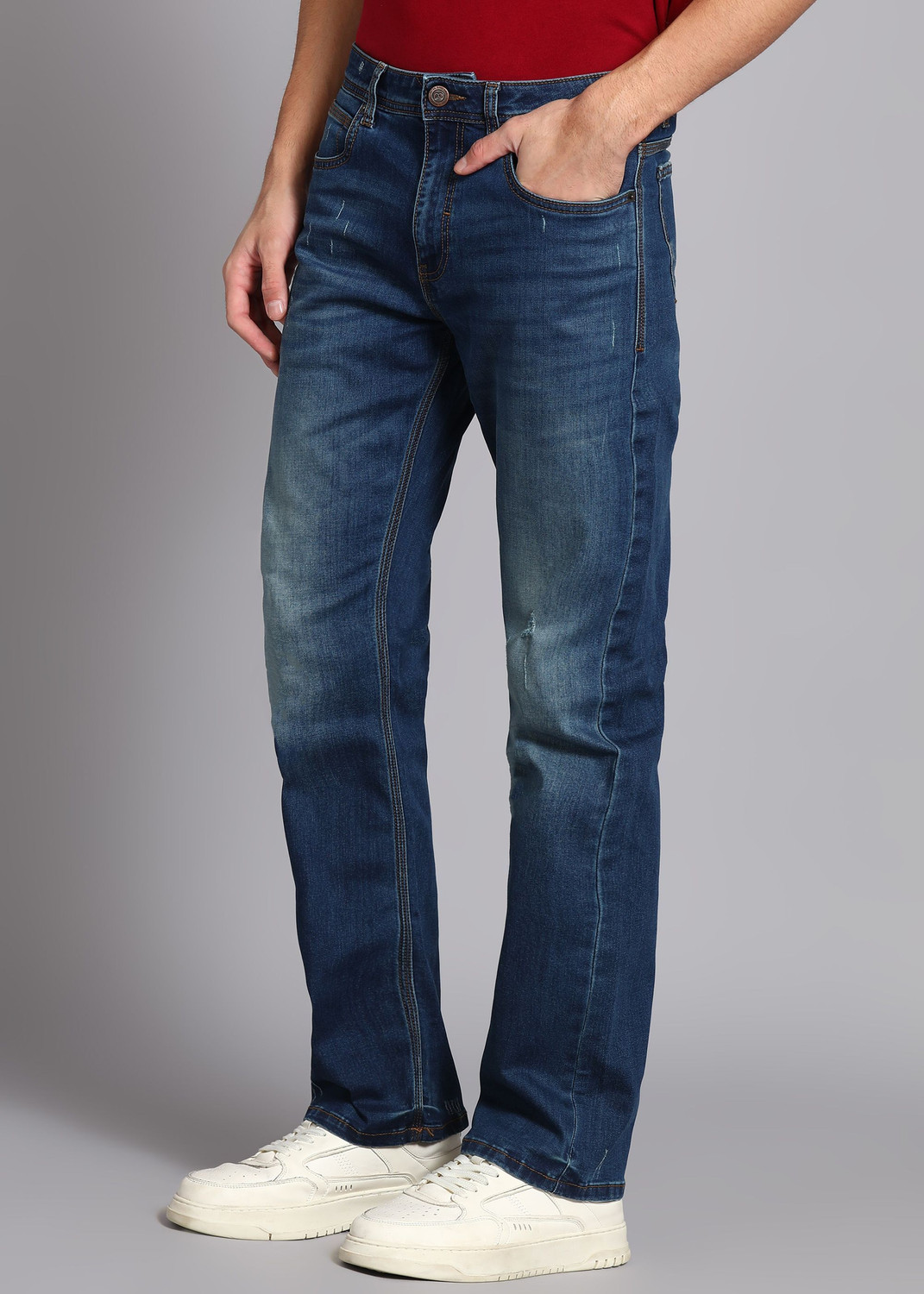 Image of PETER ENGLAND Regular Men Blue Jeans
