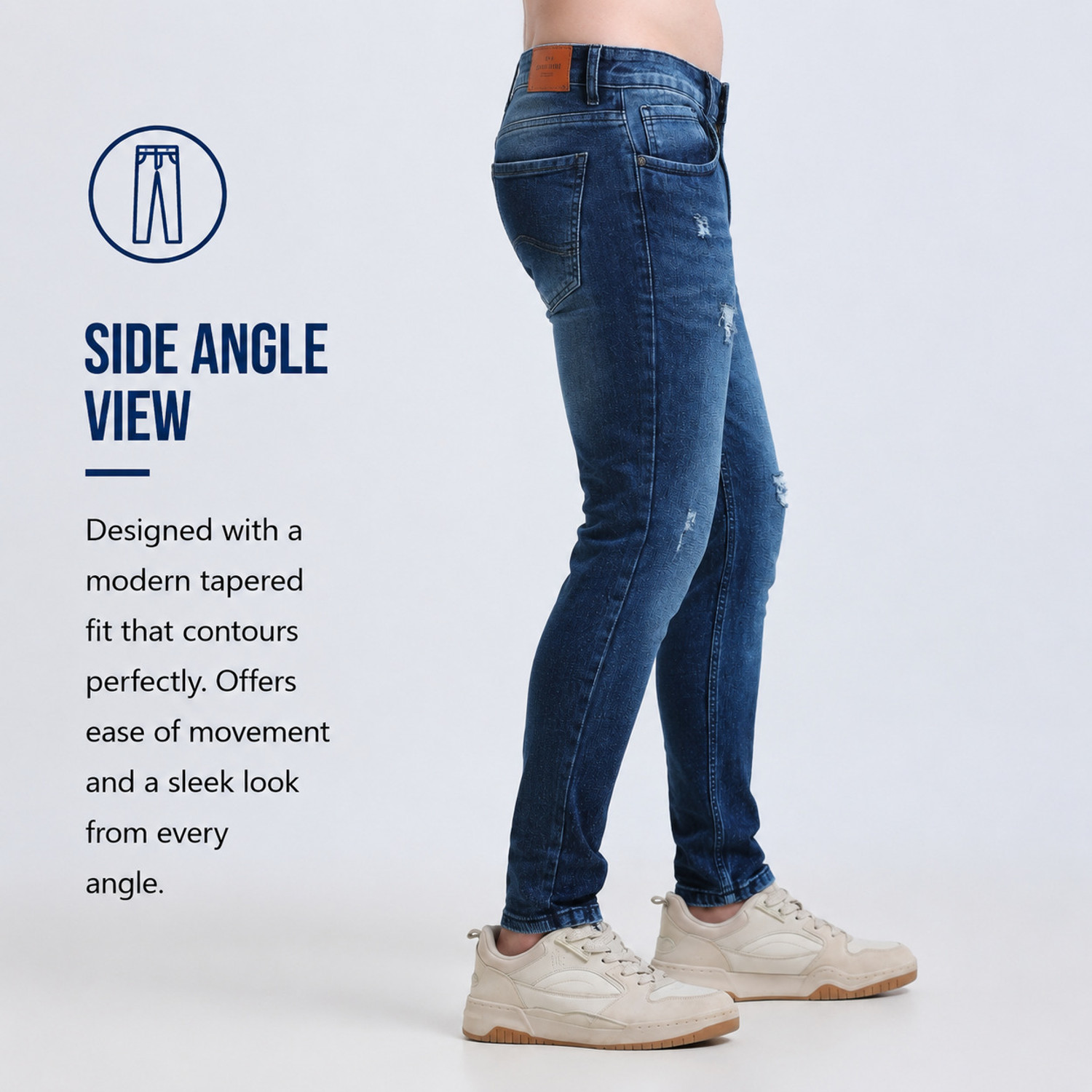 Image of USD Skinny Men Blue Jeans