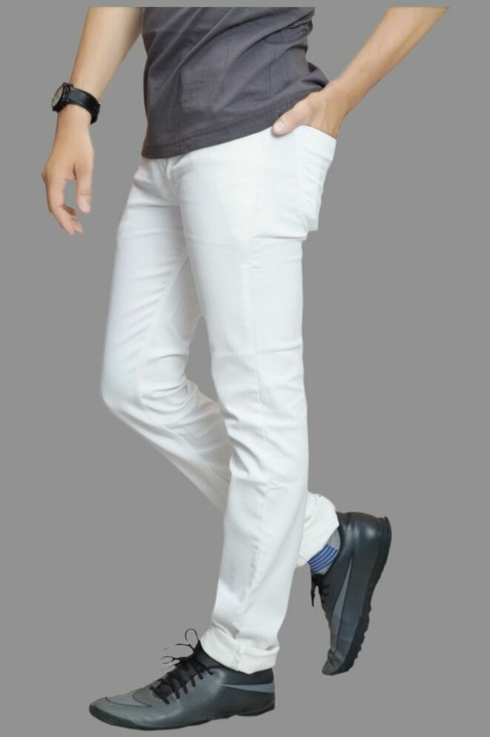 Image of linaria Slim Men White Jeans