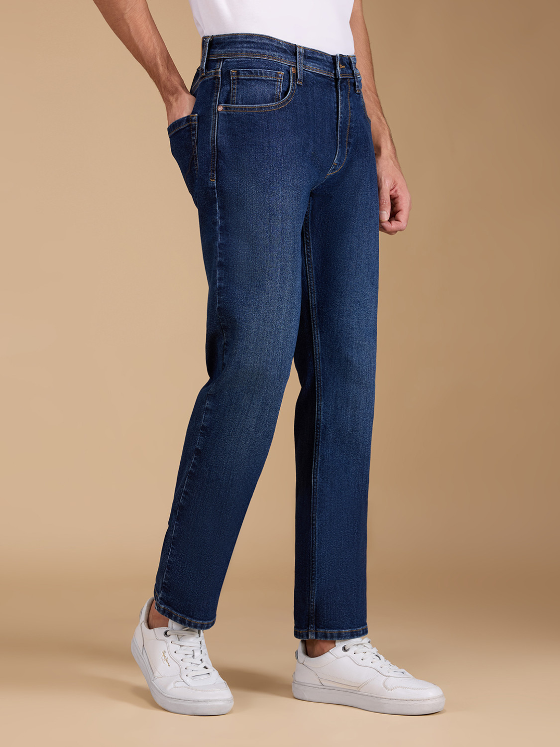 Image of Pepe Jeans Straight Fit Men Blue Jeans