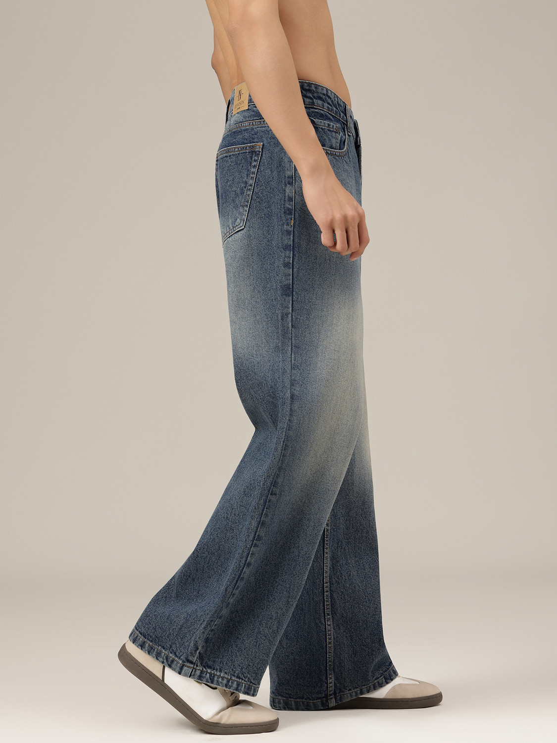 Image of DENNISON Loose Fit Men Dark Blue Jeans
