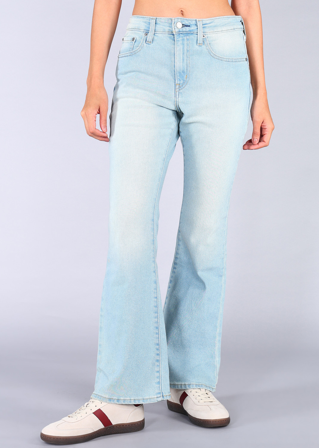 Image of LEVI'S Flared Women Light Blue Jeans