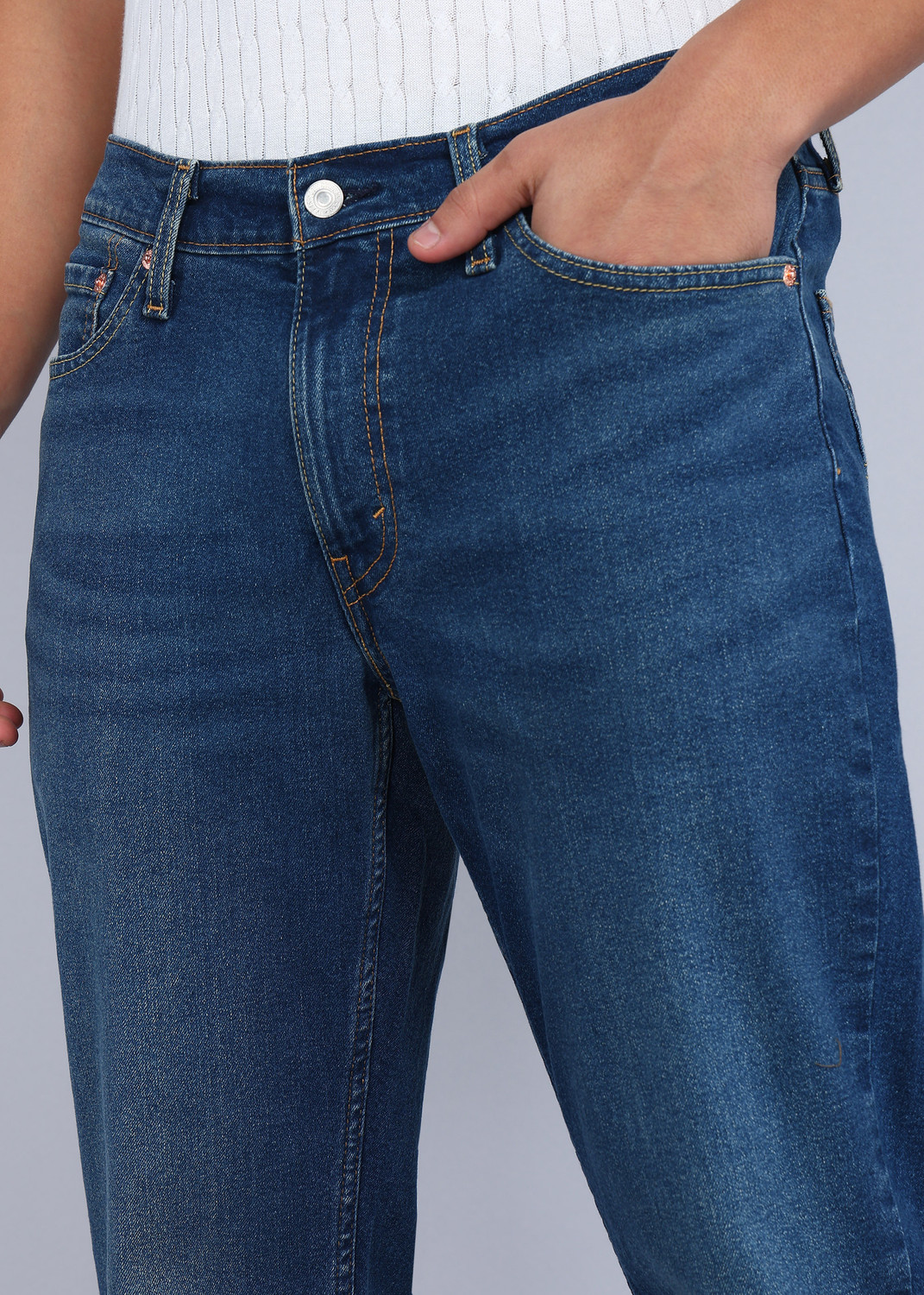 Image of LEVI'S Tapered Fit Men Dark Blue Jeans