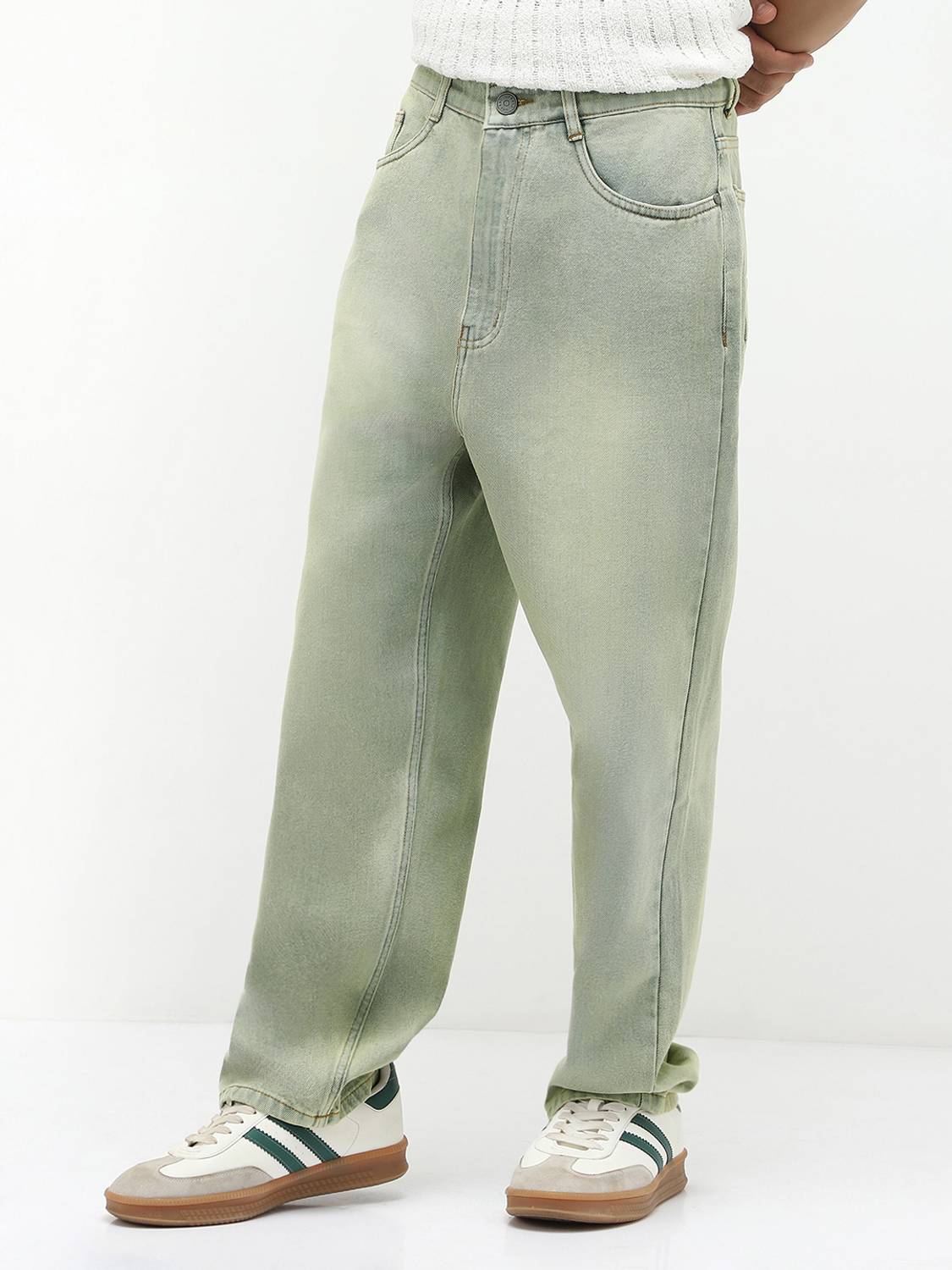 Urbano Fashion Loose Fit Men Grey Jeans - Image 2