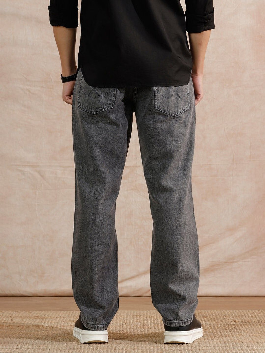 Image of 7 CUTS Straight Fit Men Grey Jeans
