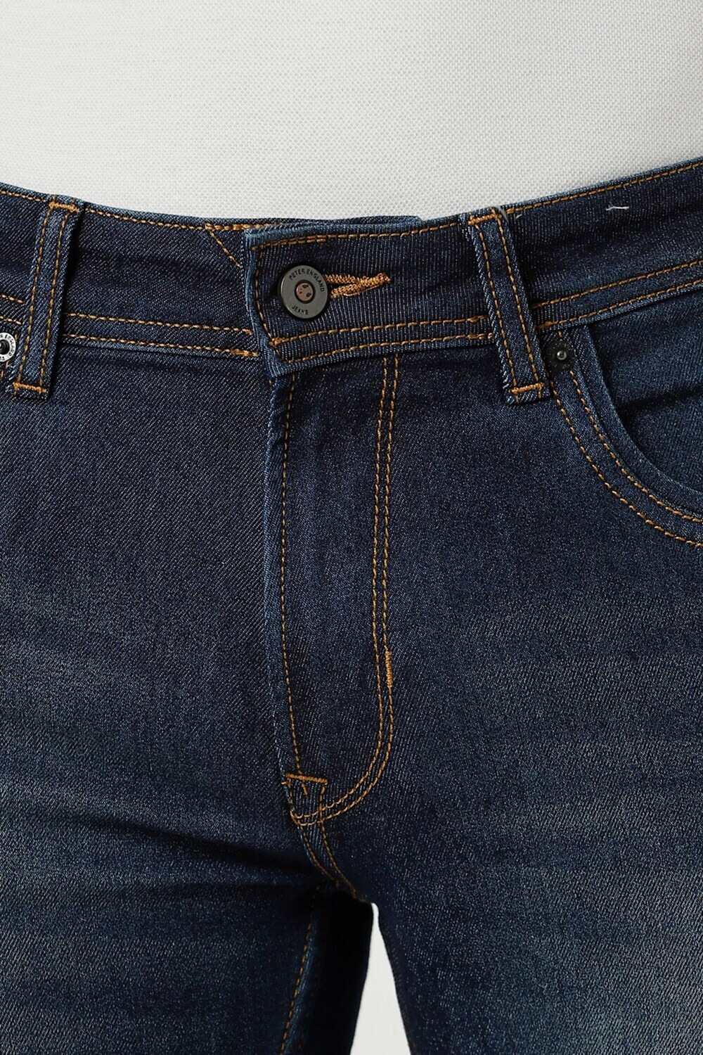 Image of PETER ENGLAND Skinny Men Dark Blue Jeans