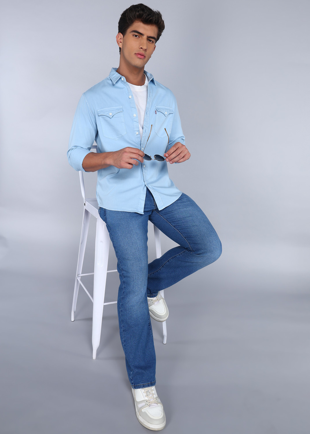 Image of LEVI'S Boot-Leg Men Blue Jeans