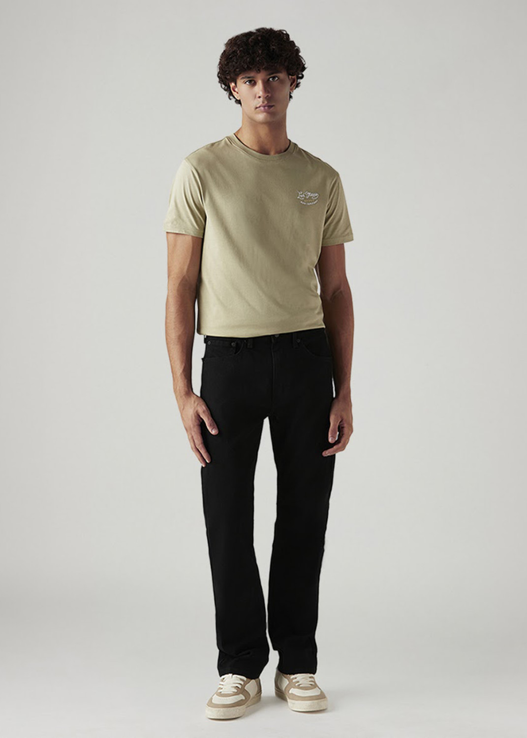 Image of LEVI'S Straight Fit Men Black Jeans