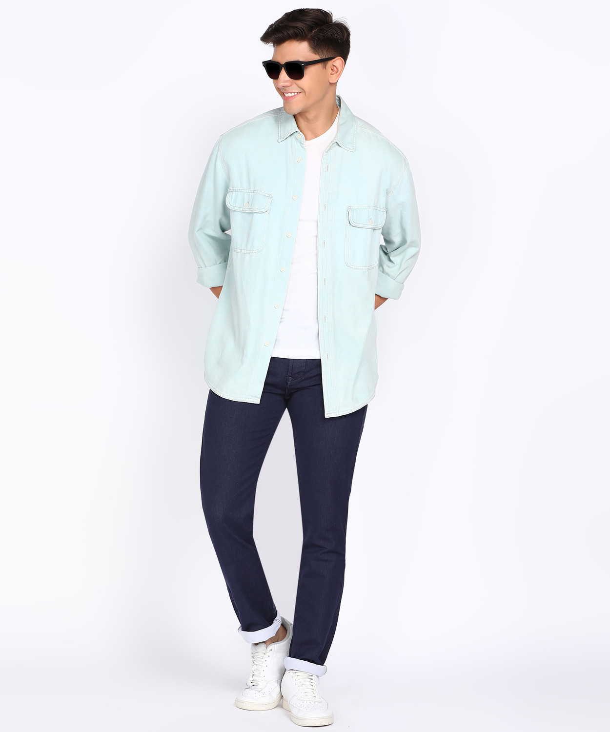 Image of LAWMAN PG3 Slim Men Blue Jeans