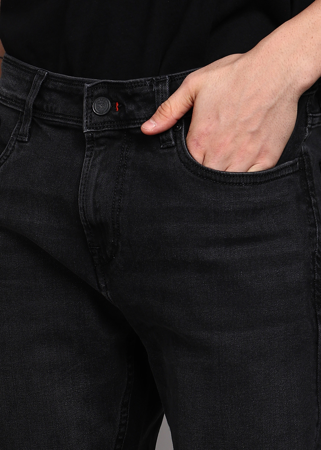 Image of KILLER Straight Fit Men Black Jeans