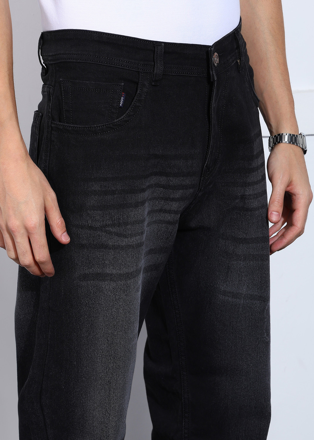 Image of PODGE Loose Fit Men Dark Grey Jeans