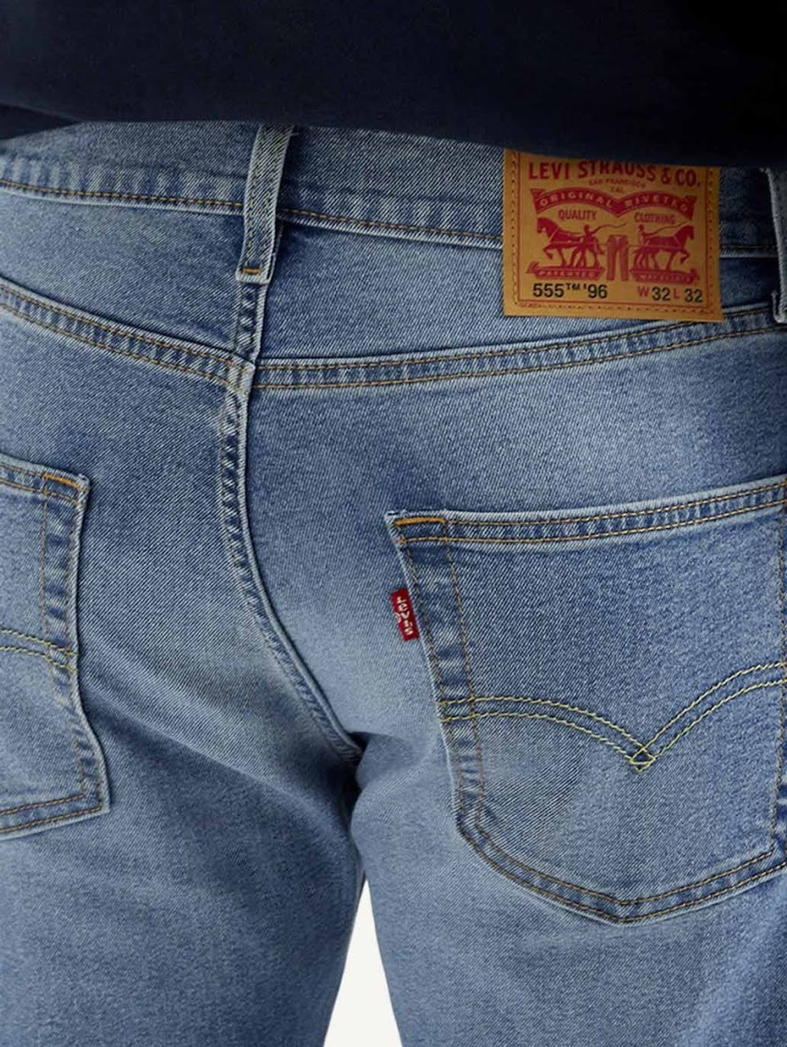 Image of LEVI'S 555 Relaxed Fit Men Blue Jeans