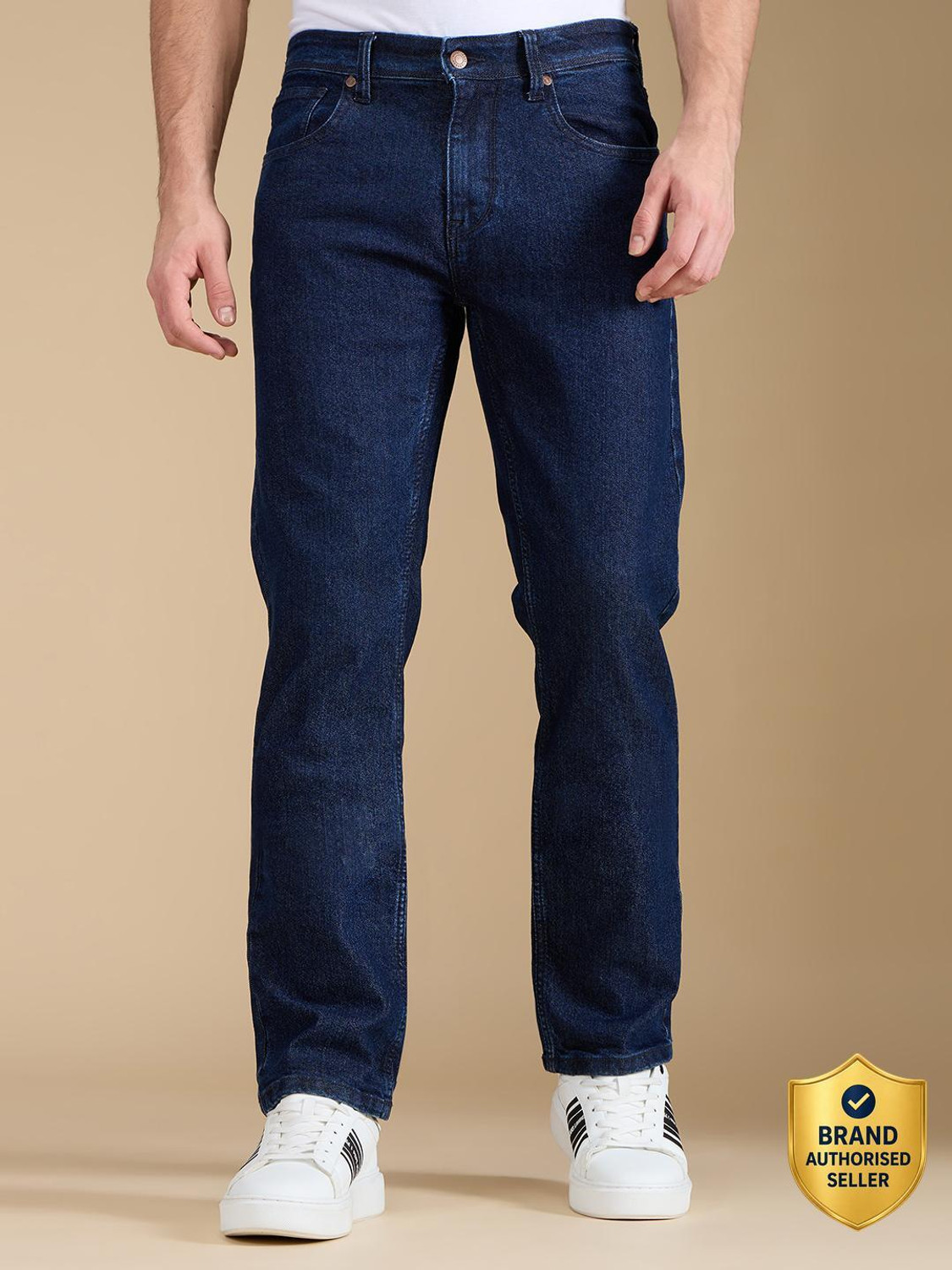 Image of Pepe Jeans Straight Fit Men Dark Blue Jeans