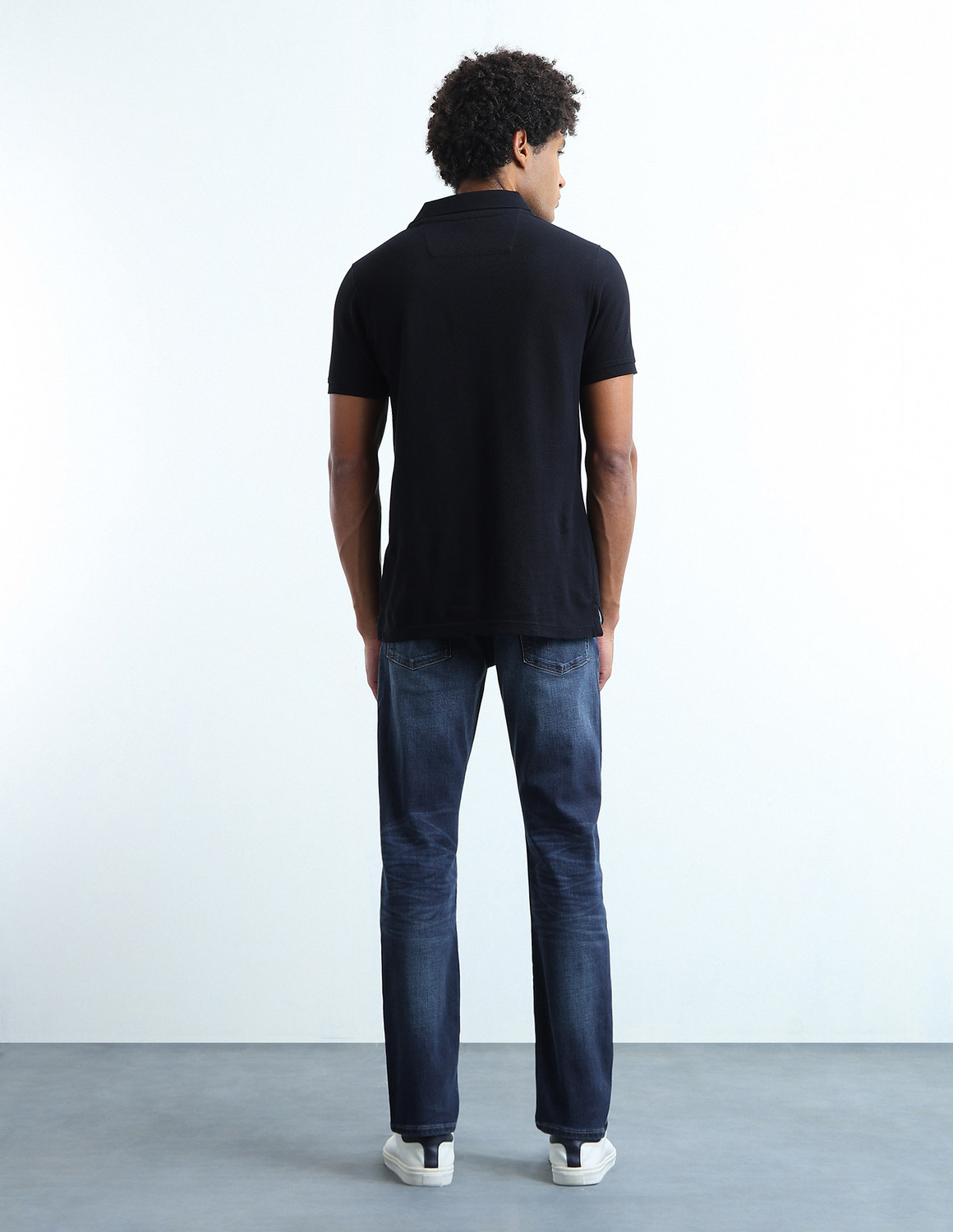 Image of FLYING MACHINE Straight Fit Men Blue Jeans
