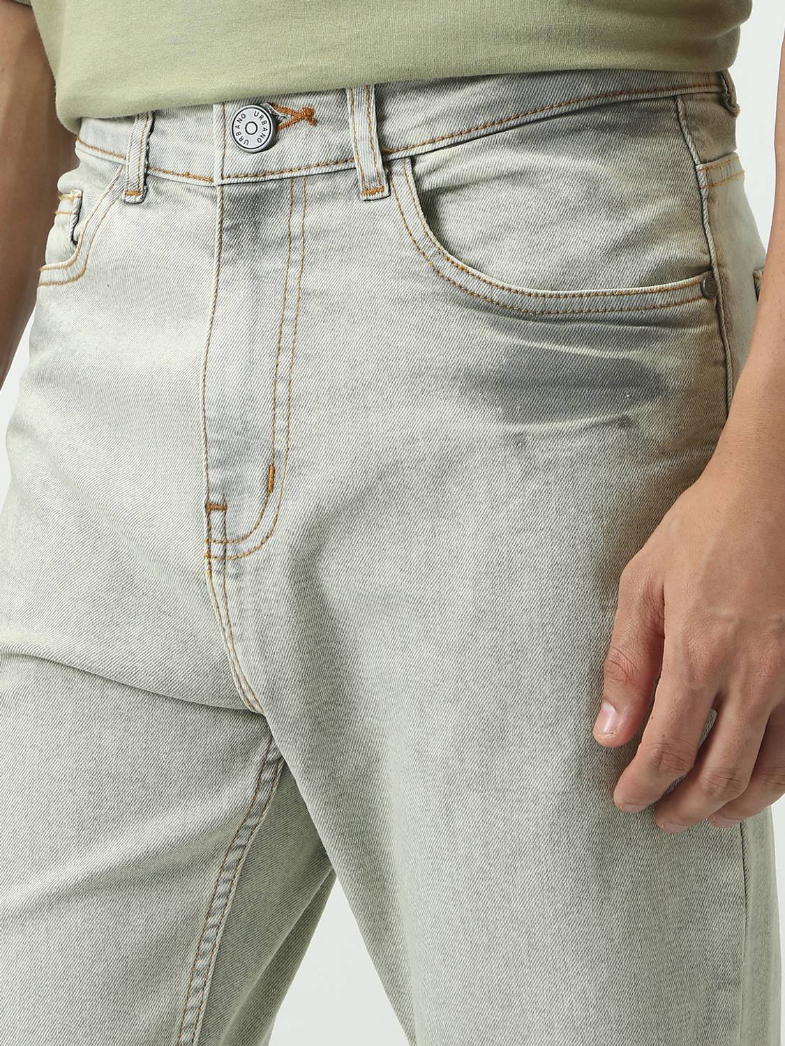 Urbano Grey Straight Fit Men Jeans - Image 5