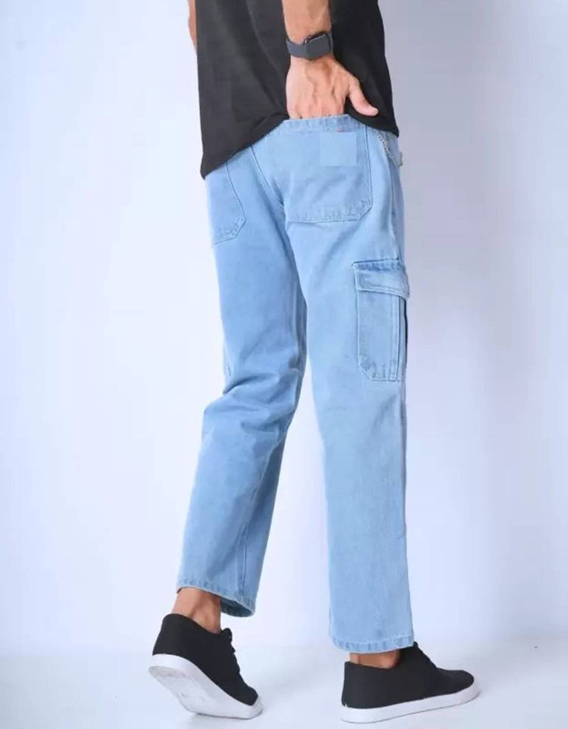 DENIM FIT Straight Fit Men Light Blue Jeans - Image 2
