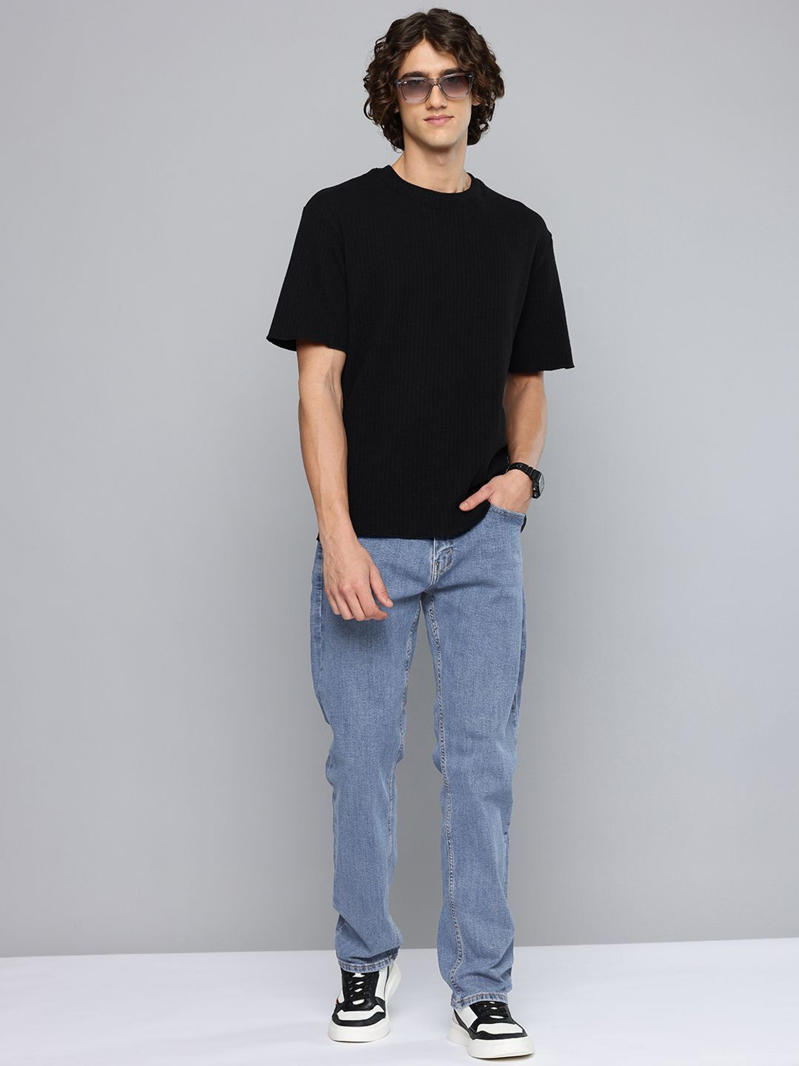 Image of LEVI'S 505 Straight Fit Men Blue Jeans