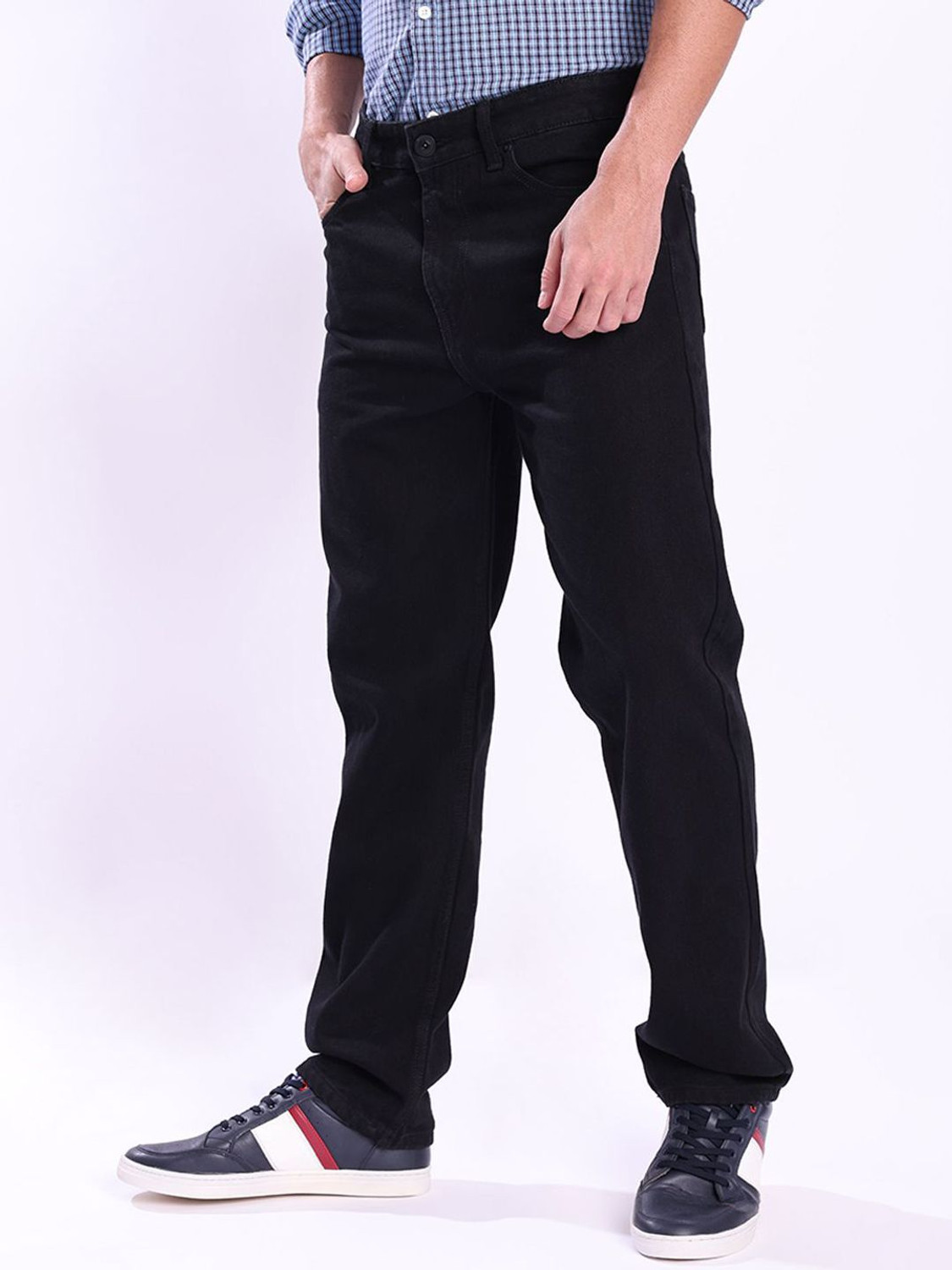 Image of Roadster Relaxed Fit Men Black Jeans