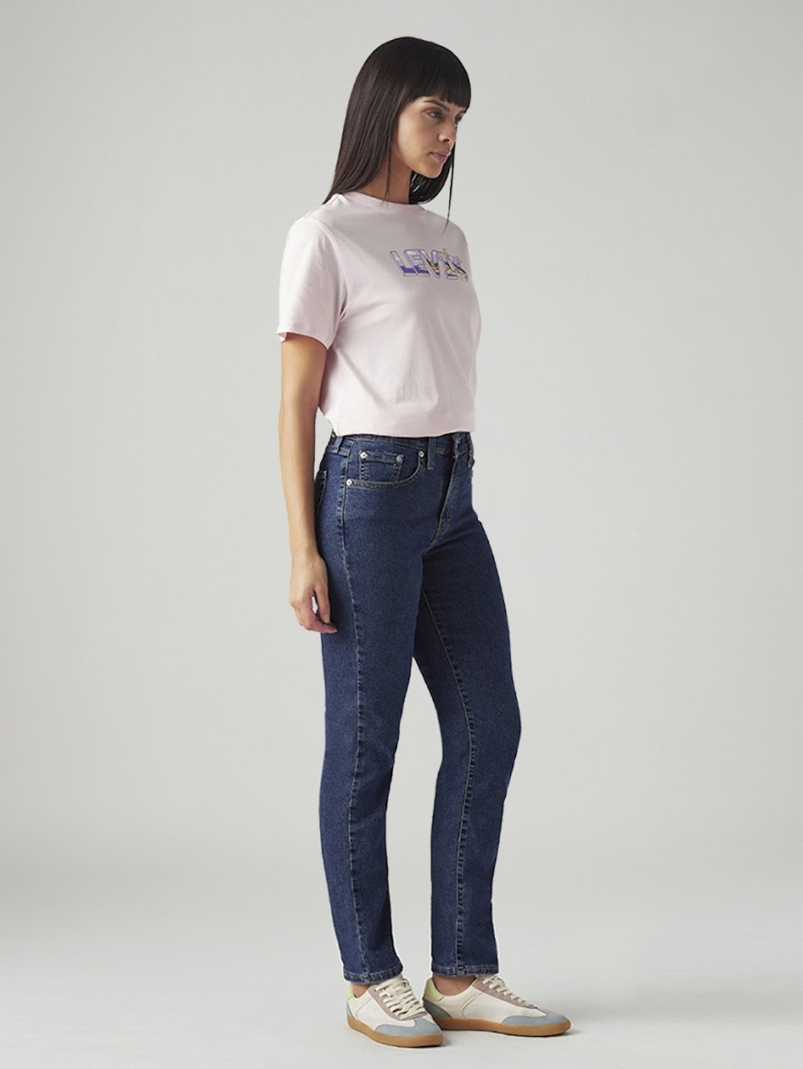Image of LEVI'S Straight Fit Women Blue Jeans