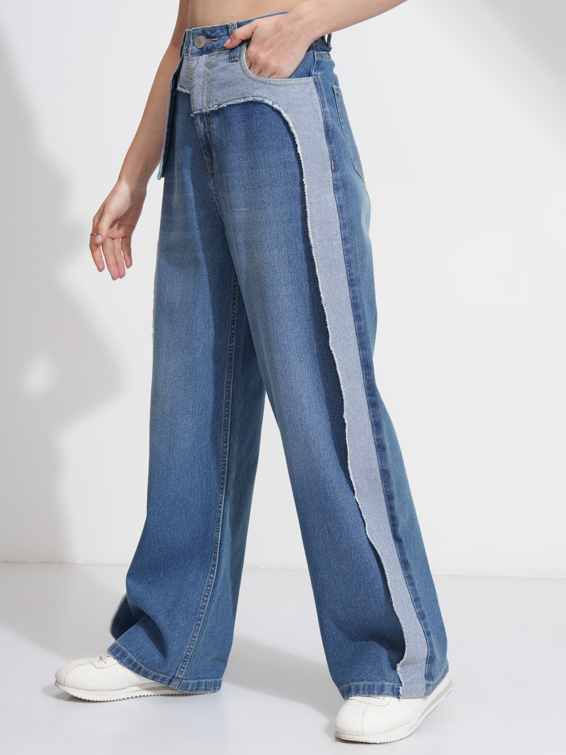 Image of Tokyo Talkies Regular Women Blue Jeans