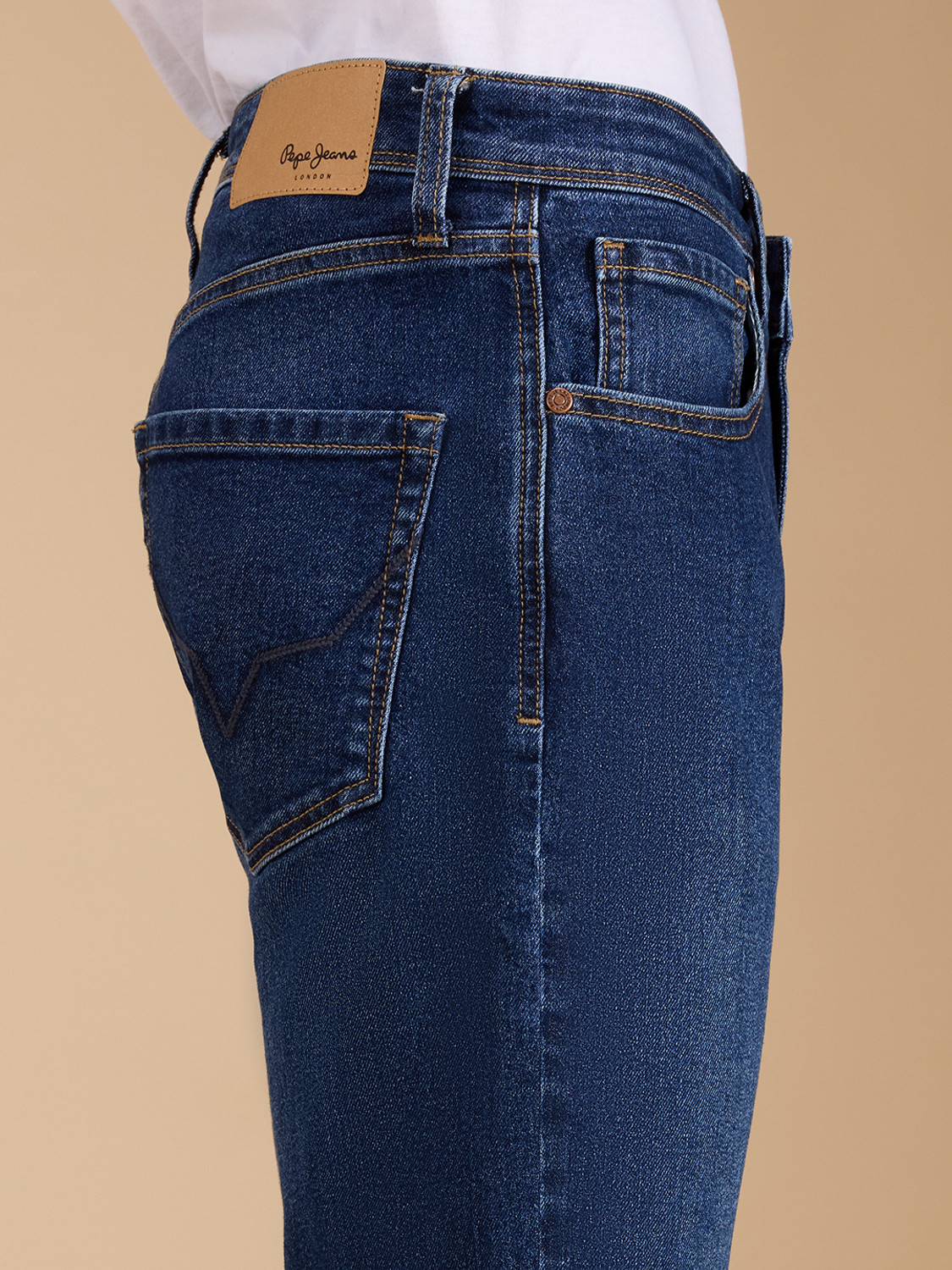 Image of Pepe Jeans Straight Fit Men Blue Jeans