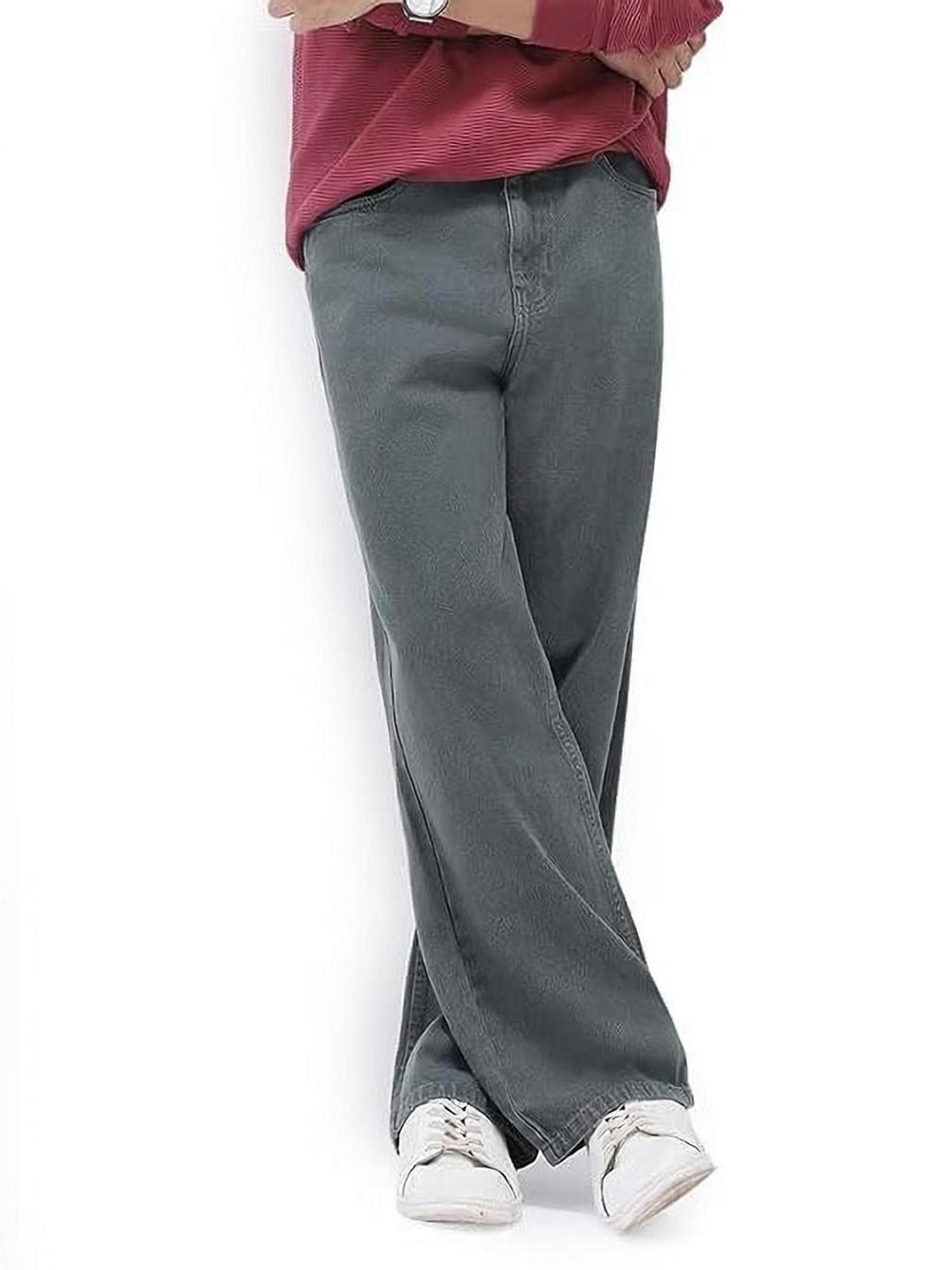 Image of UNITED DENIM Loose Fit Men Dark Grey Jeans