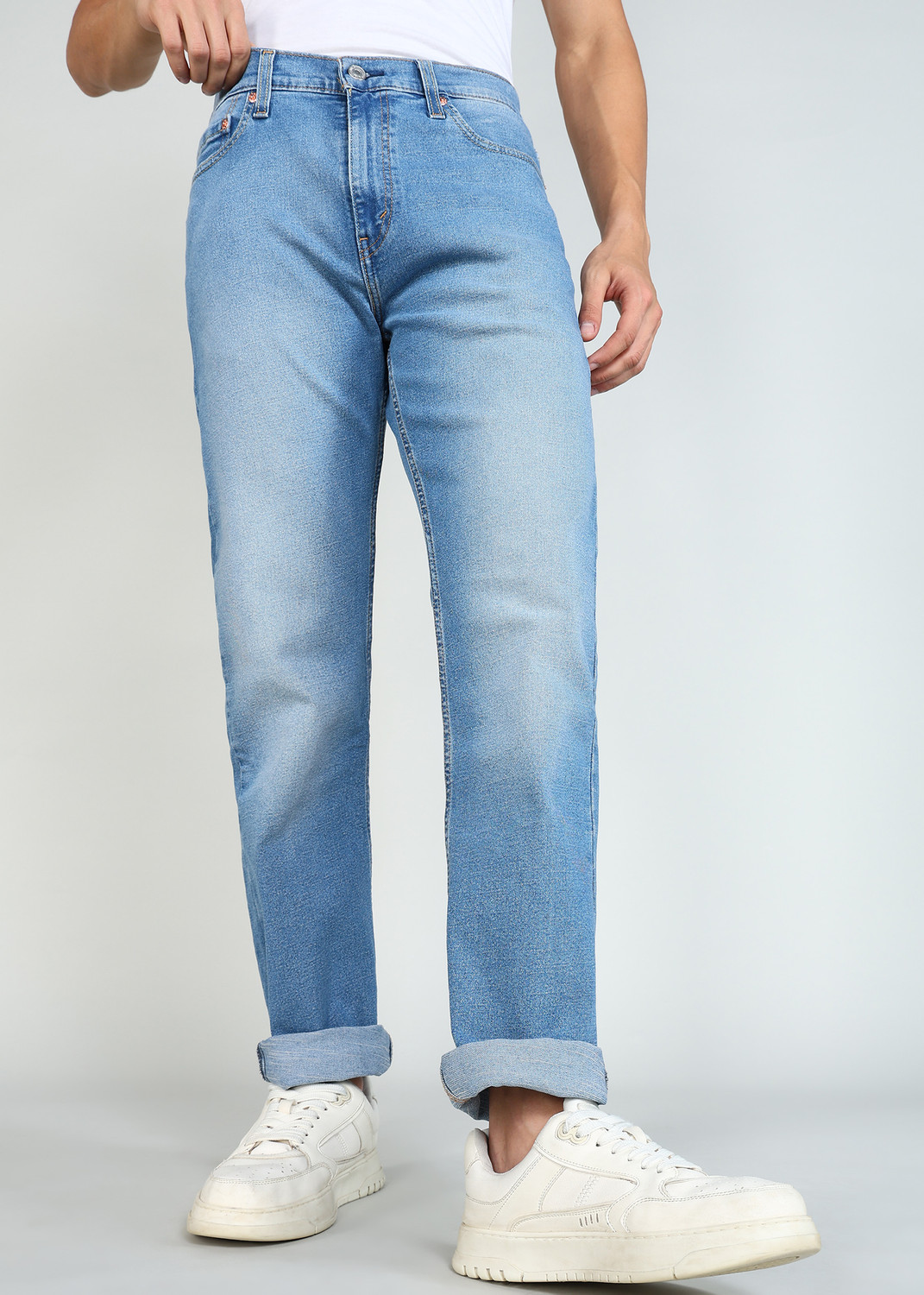 Image of LEVI'S Straight Fit Men Light Blue Jeans