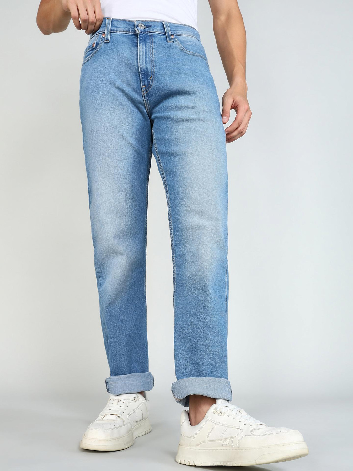 Image of LEVI'S Straight Fit Men Light Blue Jeans