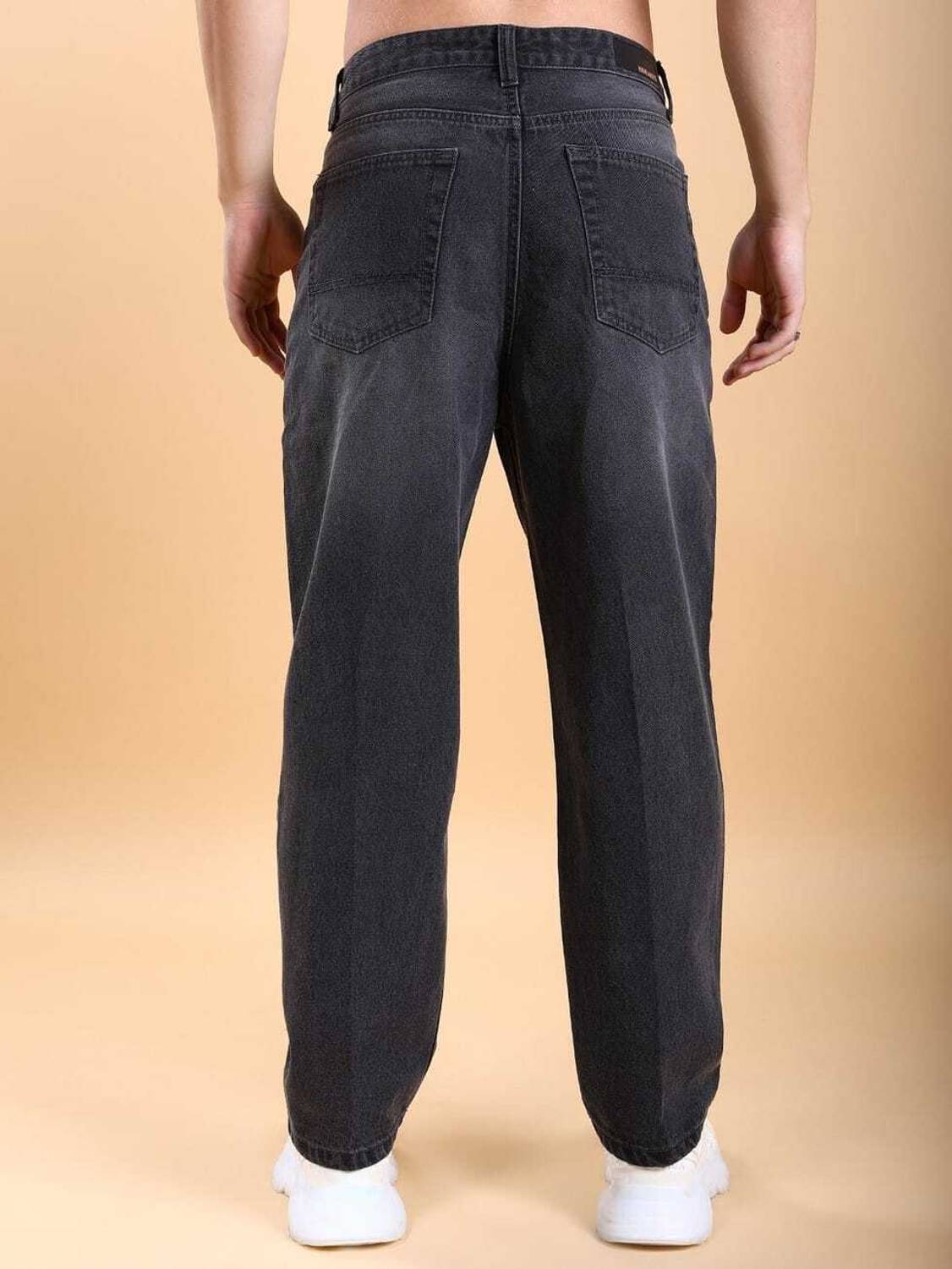 SHIMTEC Straight Fit Men Black Jeans - Image 2