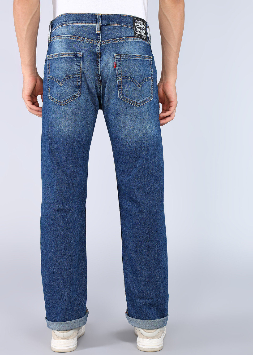 Image of LEVI'S Straight Fit Men Dark Blue Jeans