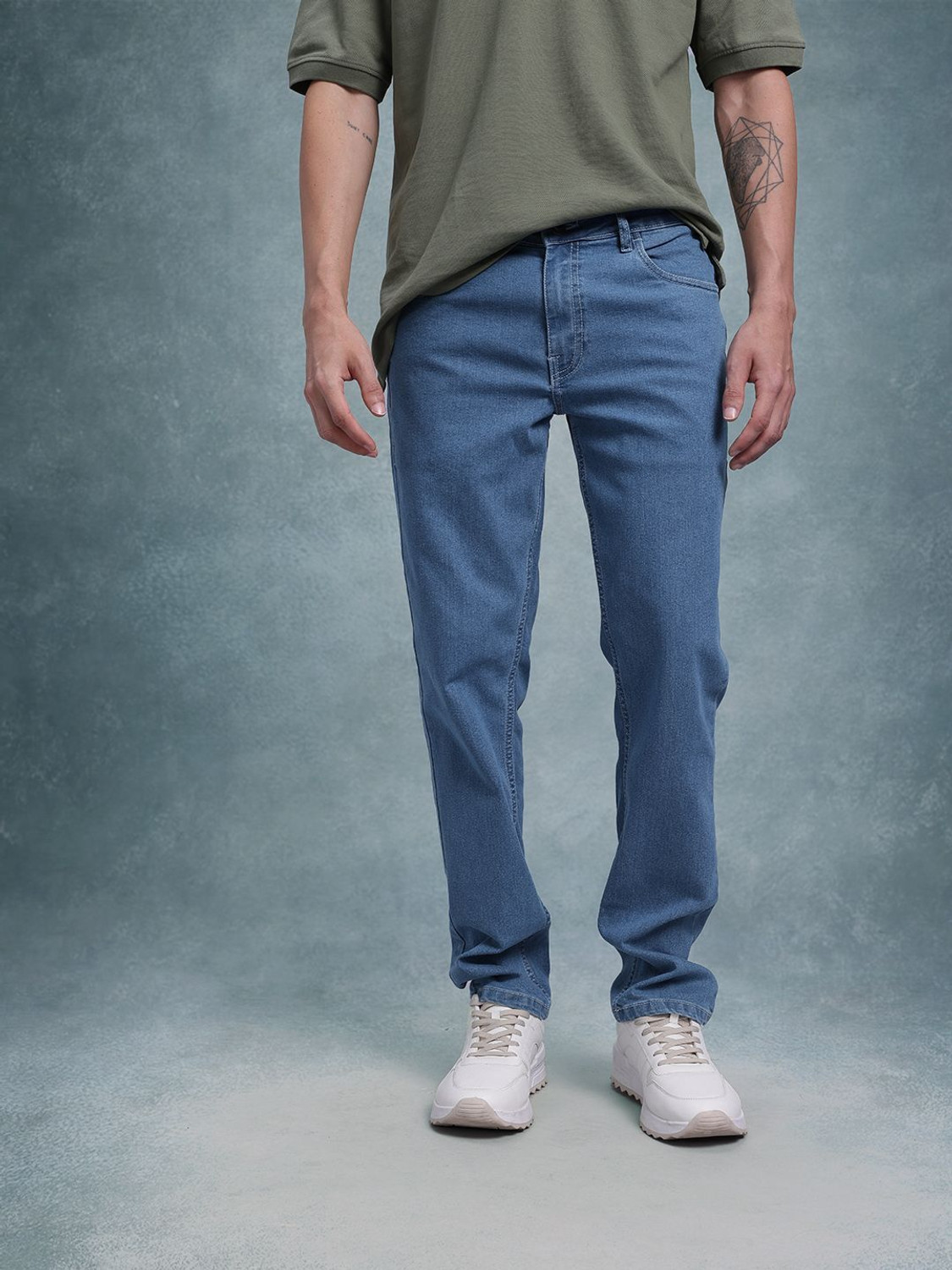 Image of Roadster Slim Men Blue Jeans