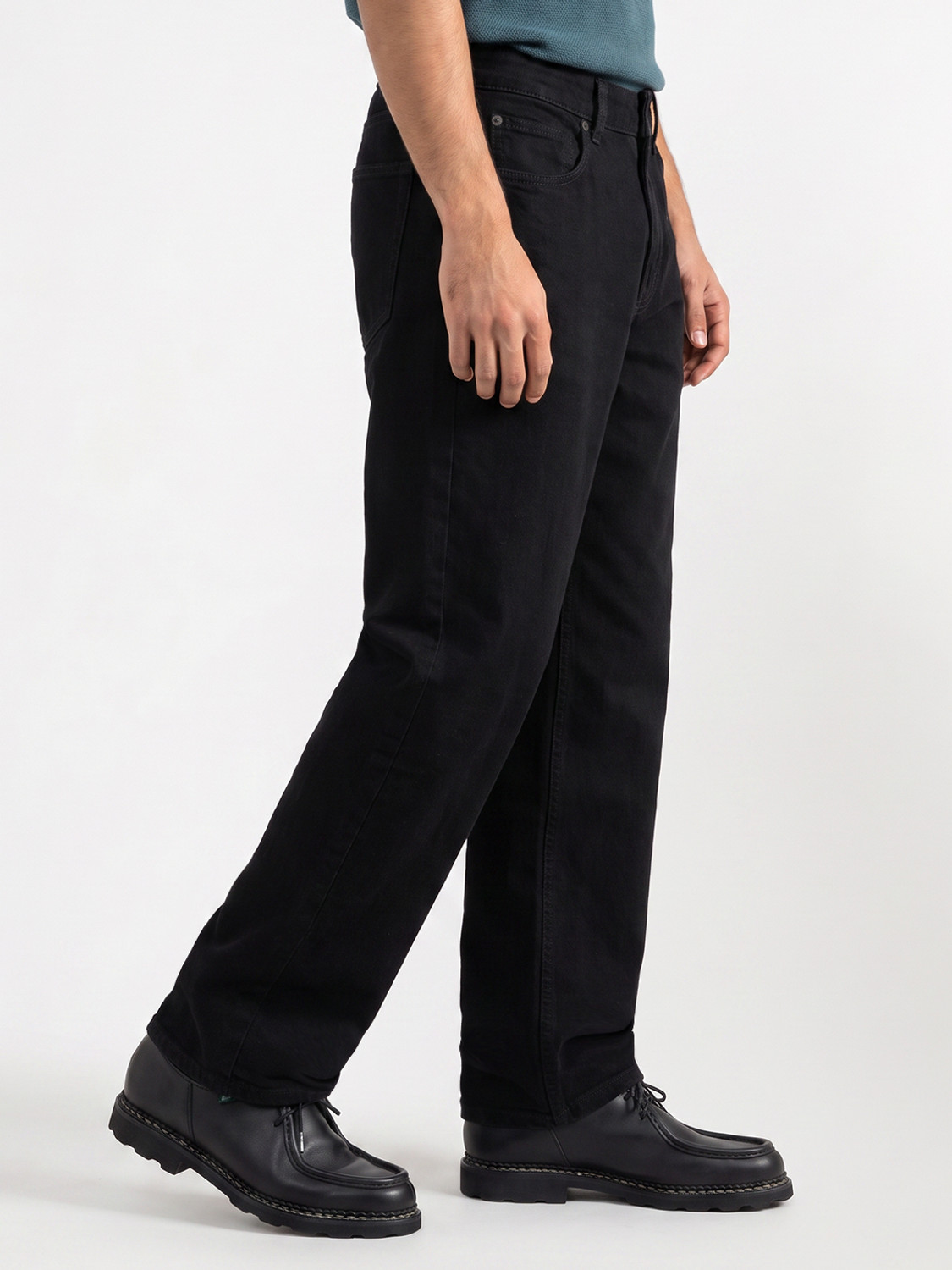 Image of Spykar Regular Men Black Jeans