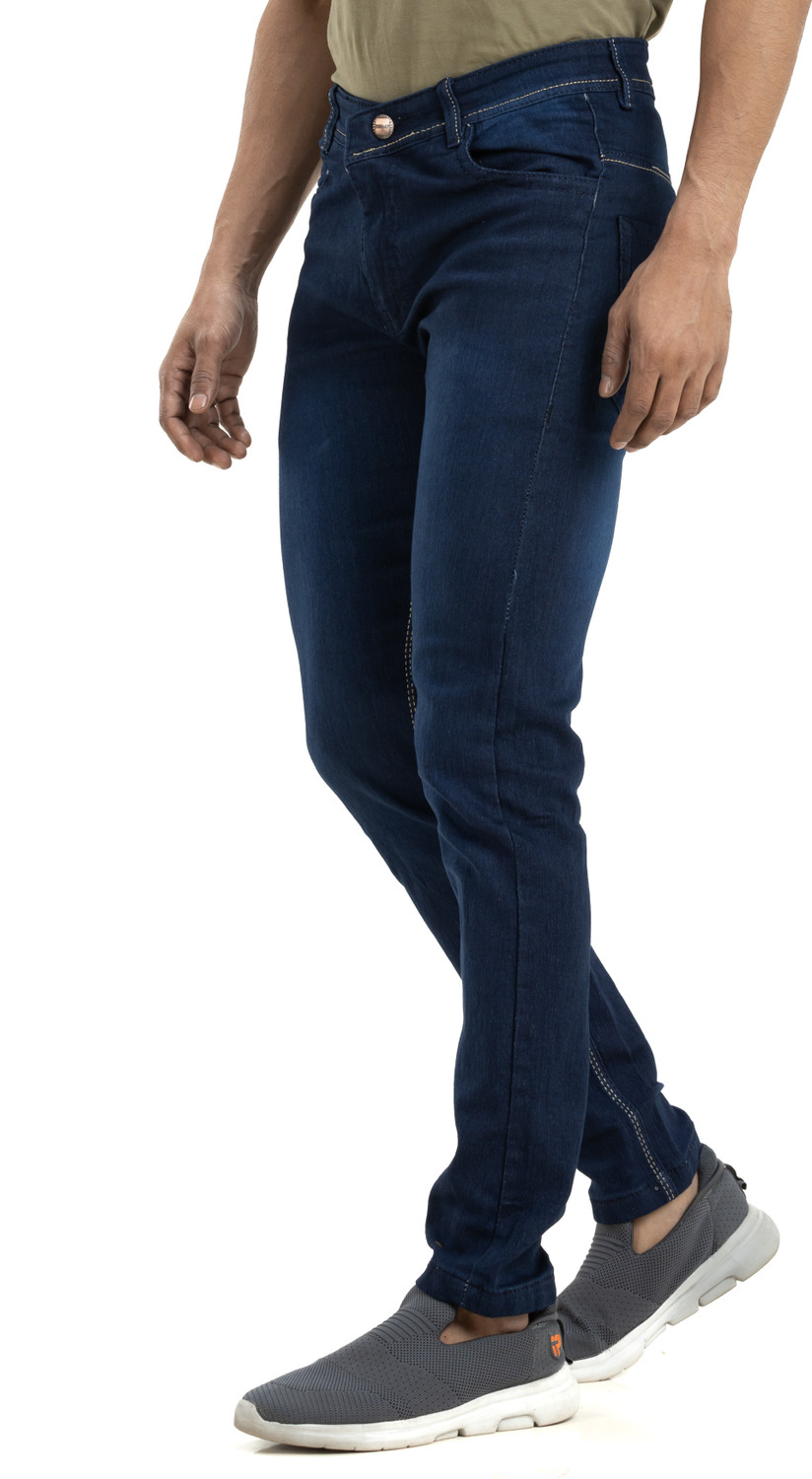 Image of Lzard Slim Men Dark Blue Jeans