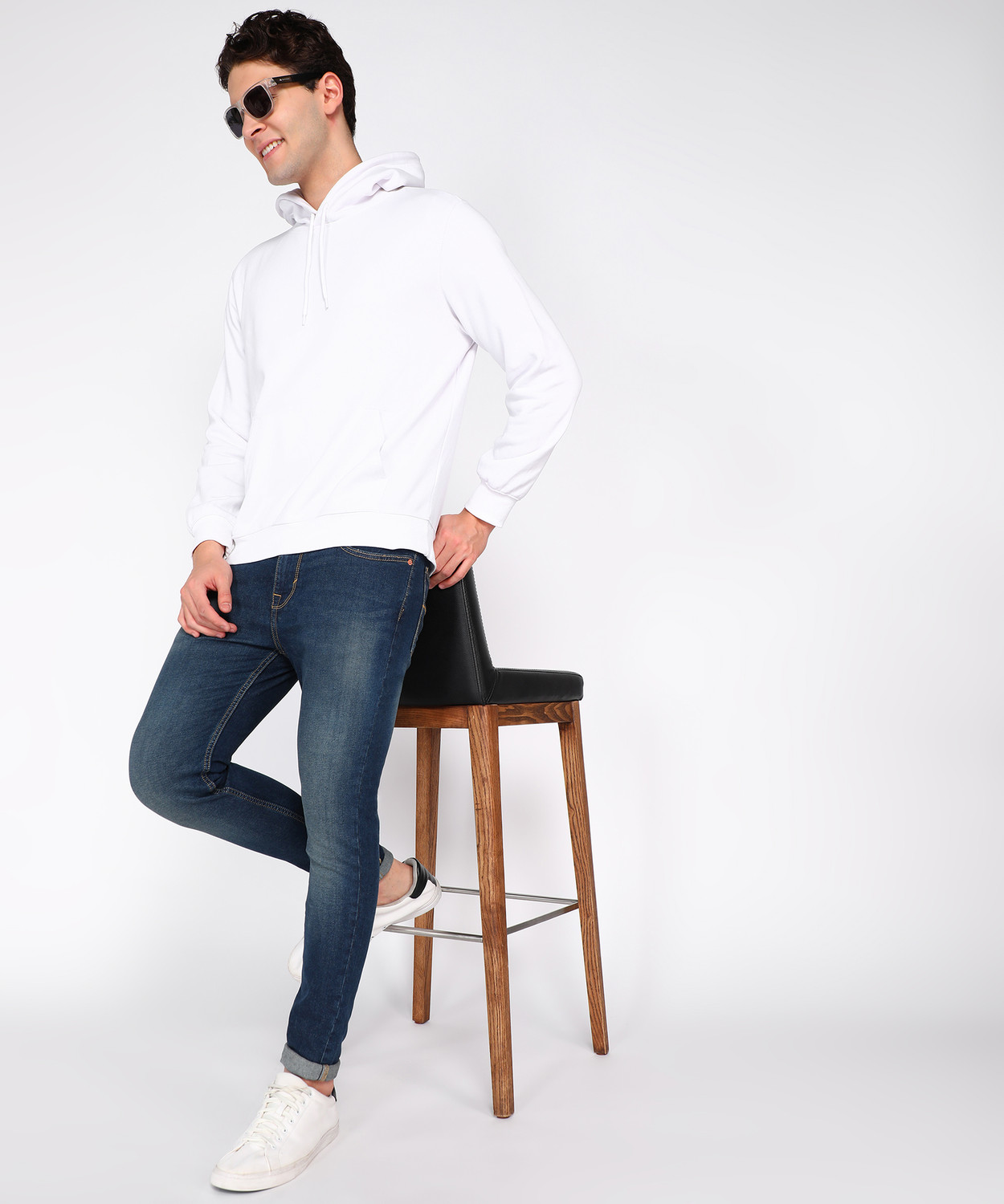 Image of FLYING MACHINE Skinny Men Blue Jeans